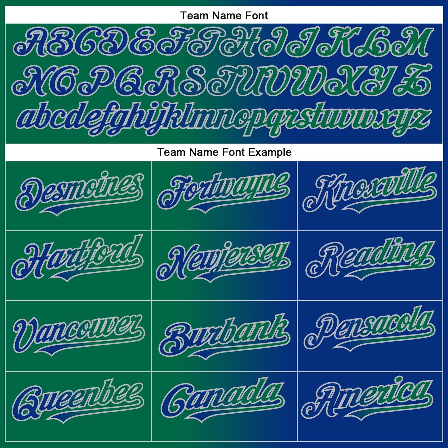 Custom Royal Kelly Green-Gray Gradient Fashion Two-Button Unisex Softball Jersey