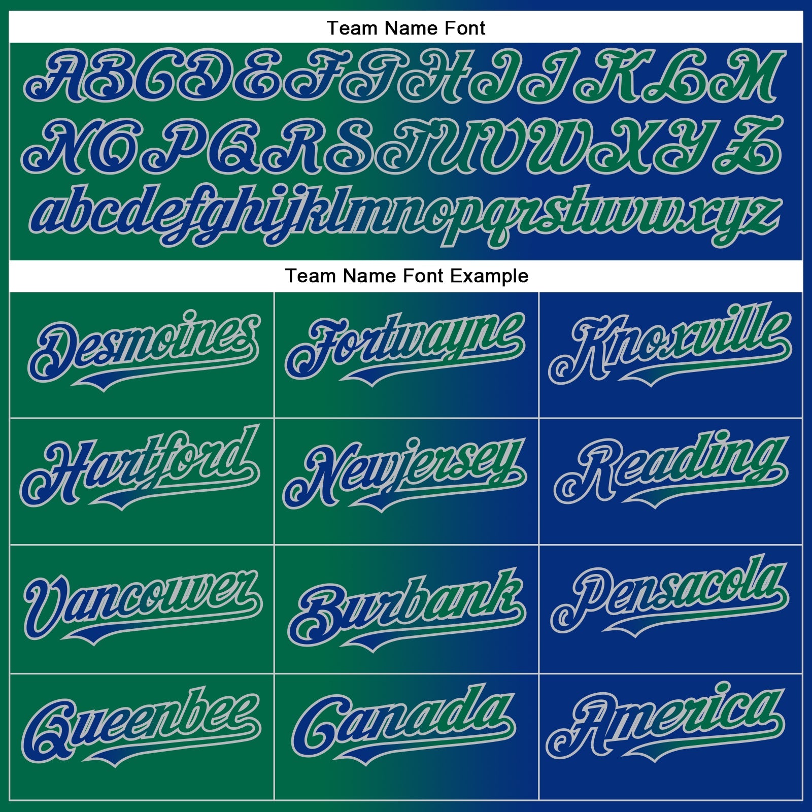 Custom Royal Kelly Green-Gray Gradient Fashion Two-Button Unisex Softball Jersey