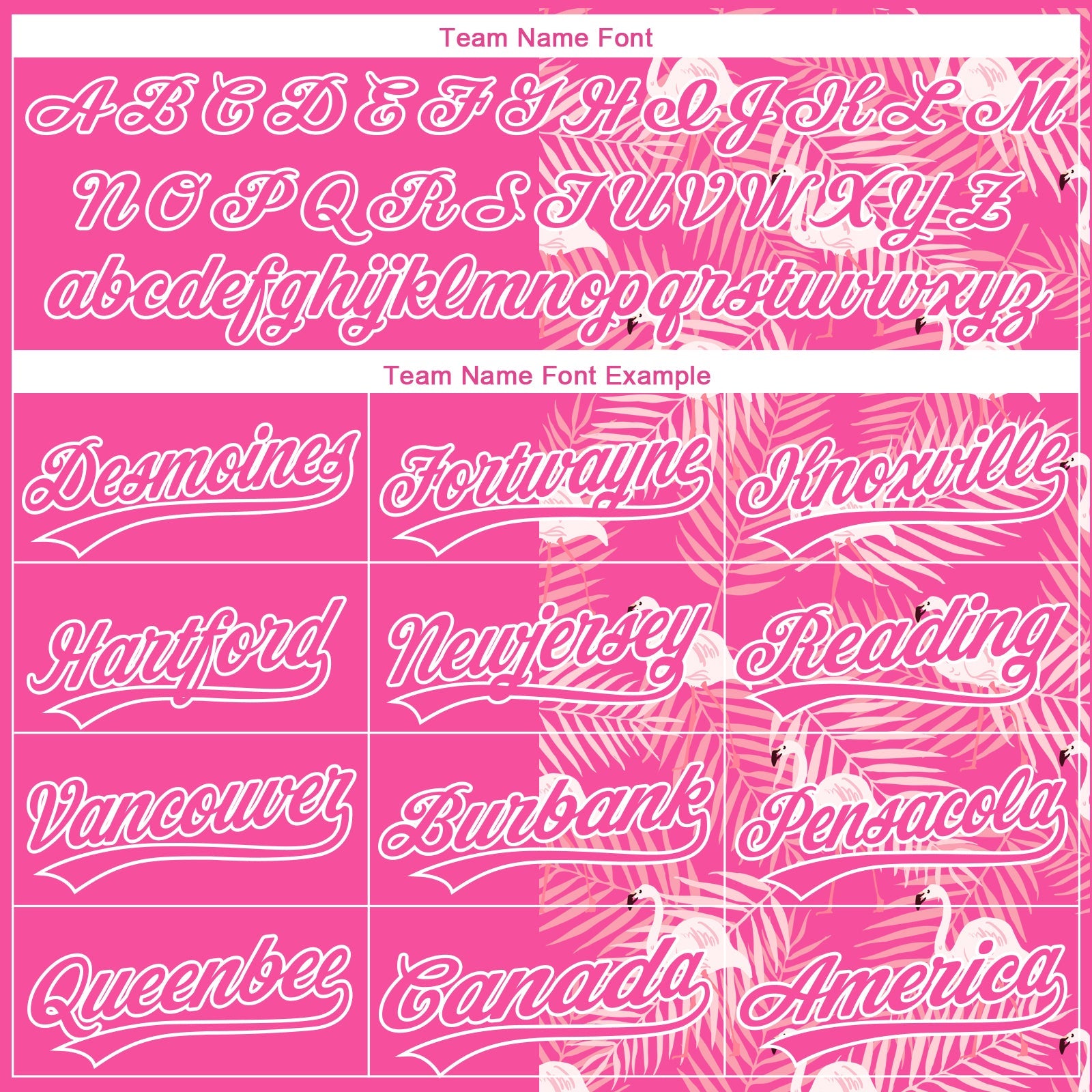 Custom Pink White 3D Pattern Tropical Palm Leaves And Famingo Two-Button Unisex Softball Jersey