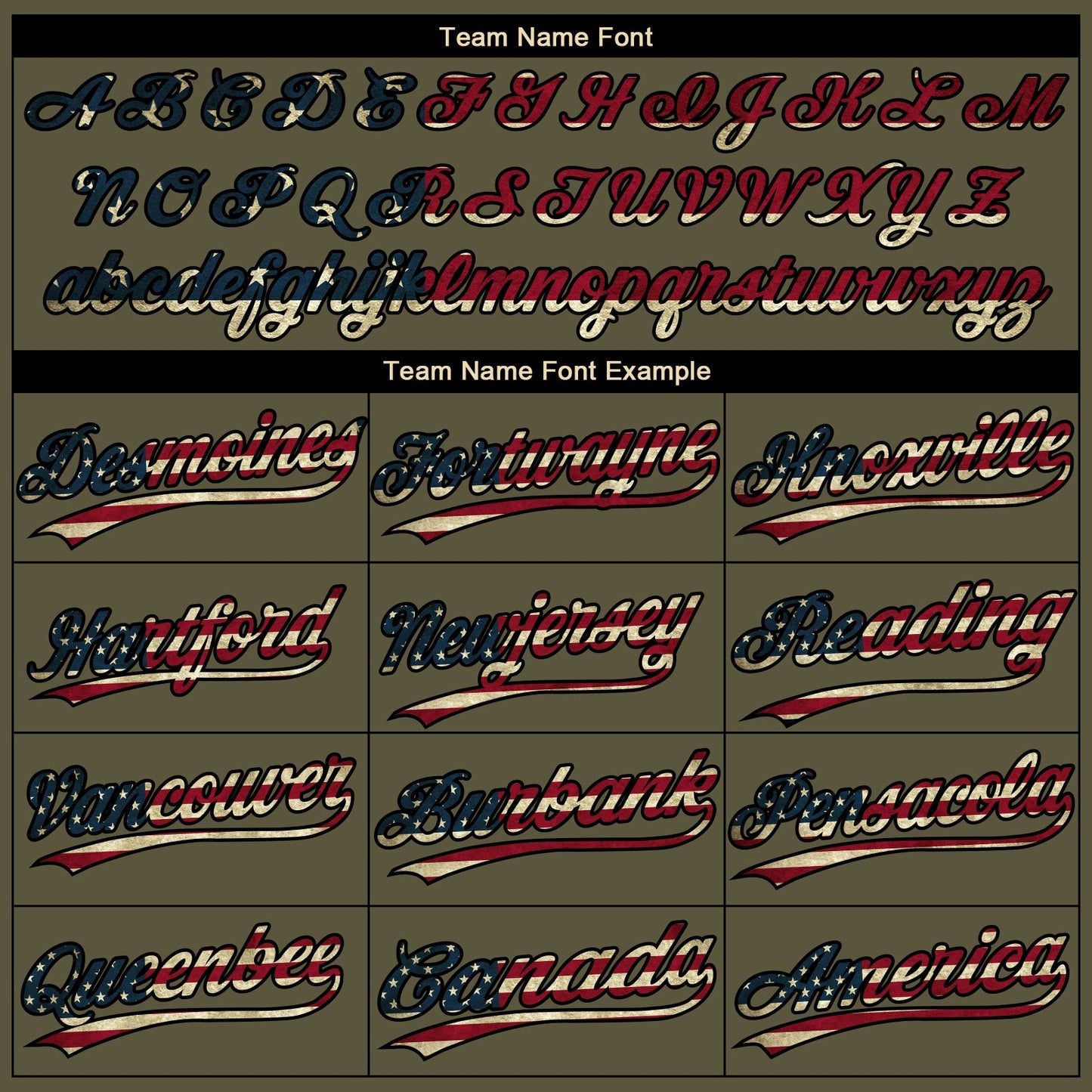 Custom Olive Black Pinstripe Vintage USA Flag Salute To Service Camo Raglan Sleeves Two-Button Unisex Softball Jersey