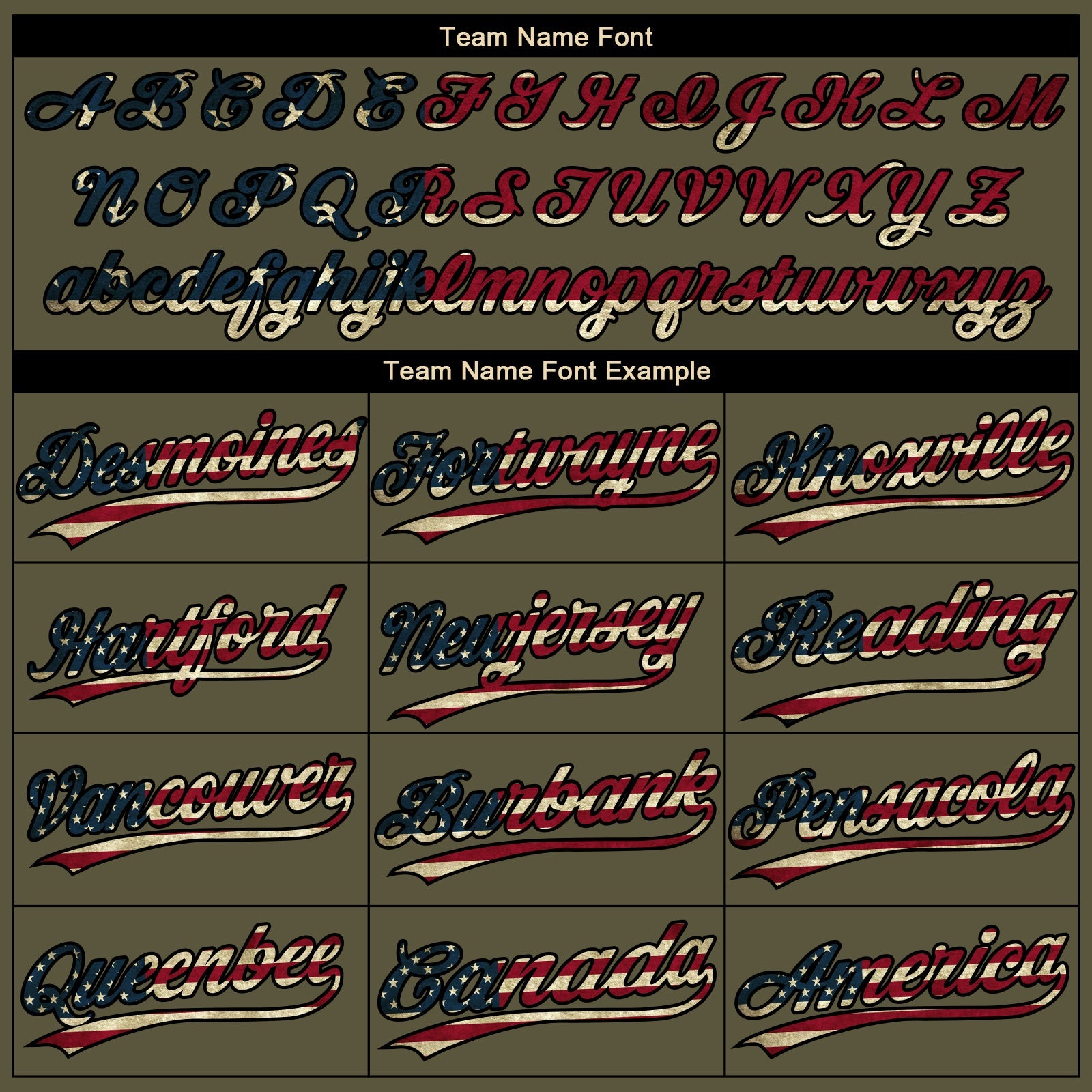 Custom Olive Black Pinstripe Vintage USA Flag Salute To Service Camo Raglan Sleeves Two-Button Unisex Softball Jersey