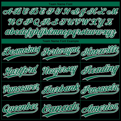 Custom Black Kelly Green-White Mexico Two-Button Unisex Softball Jersey