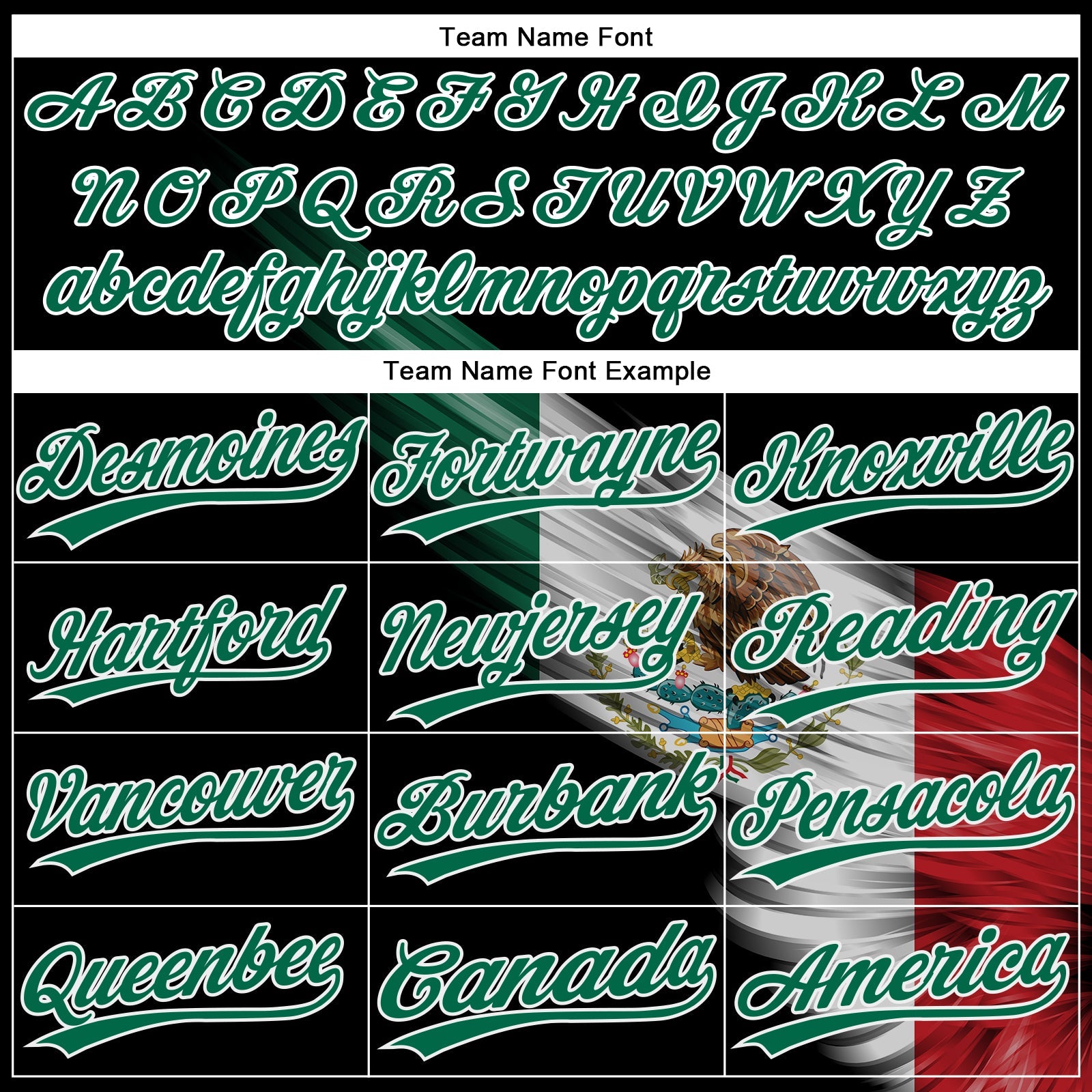 Custom Black Kelly Green Red-White The Abstract Wing With Mexican Flag Two-Button Unisex Softball Jersey