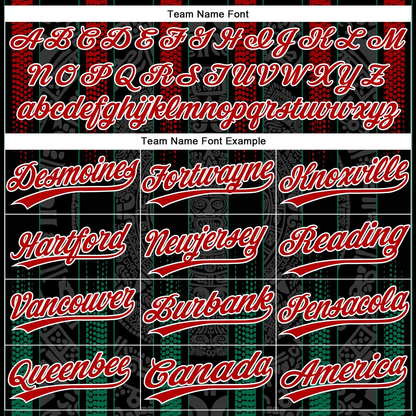 Custom Black Kelly Green Red-White Mexico Two-Button Unisex Softball Jersey