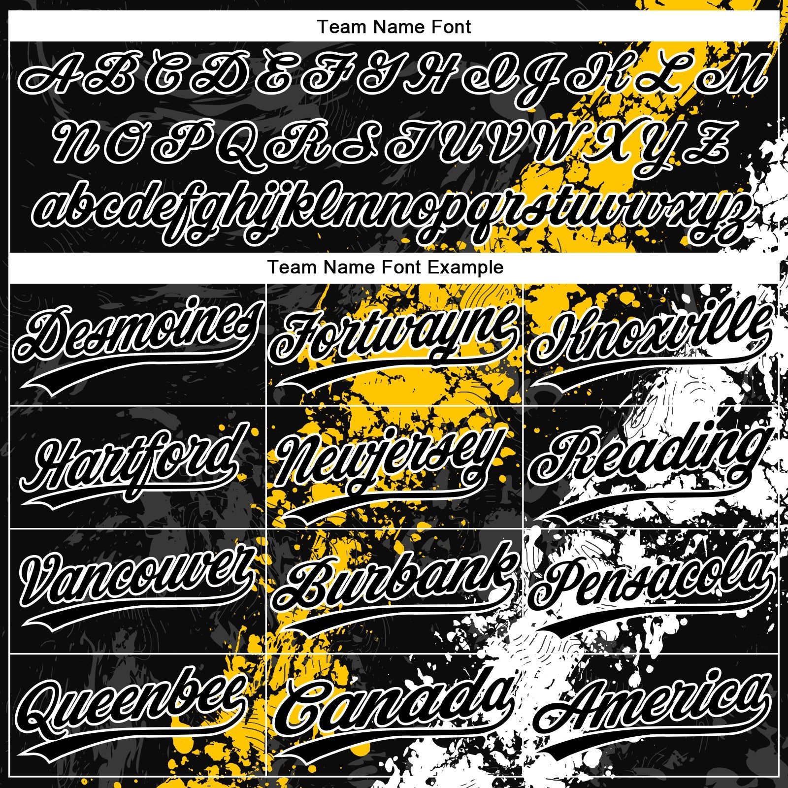 Custom Black Yellow-White Dripping Splatter Cracked Texture Two-Button Unisex Softball Jersey
