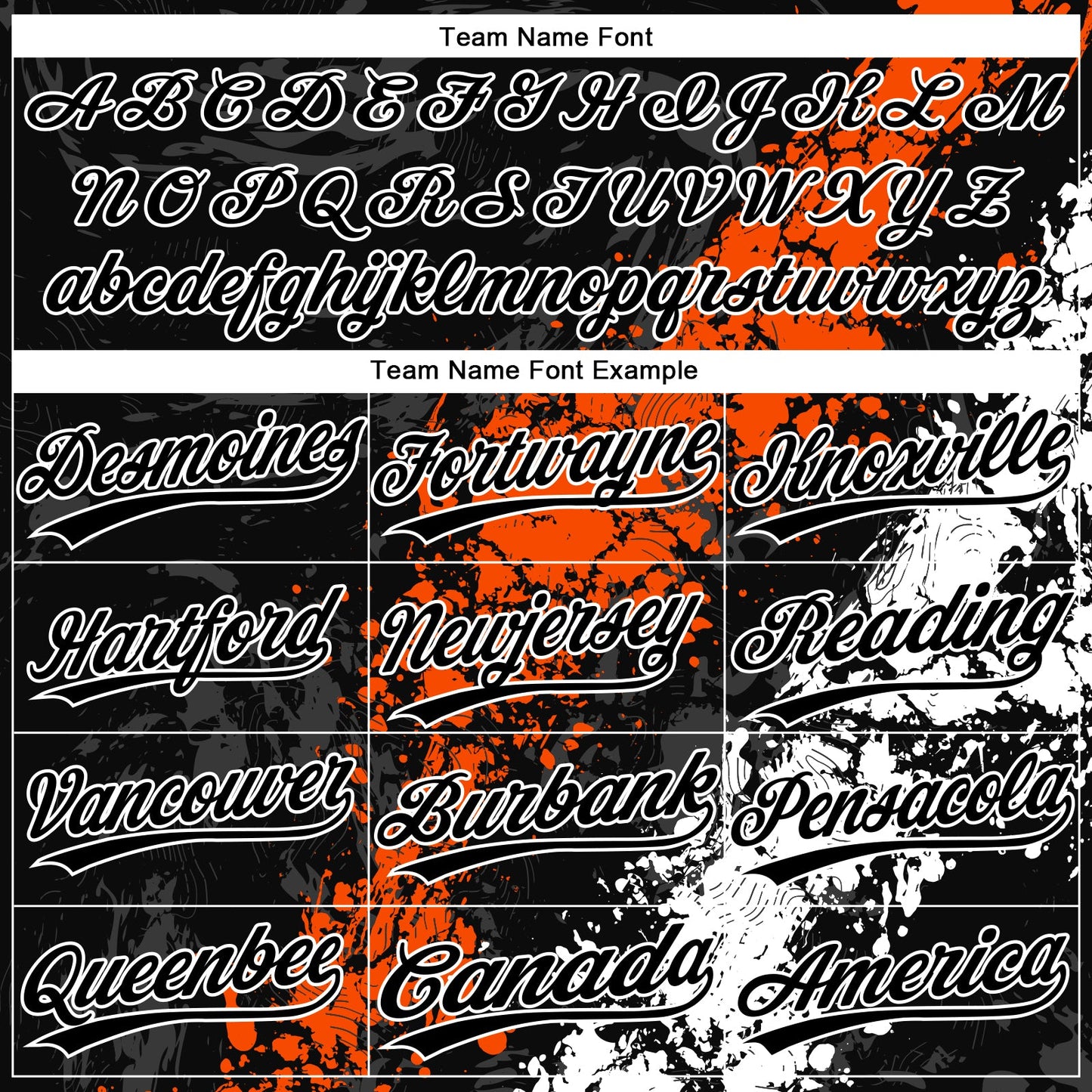 Custom Black Orange-White Dripping Splatter Cracked Texture Two-Button Unisex Softball Jersey