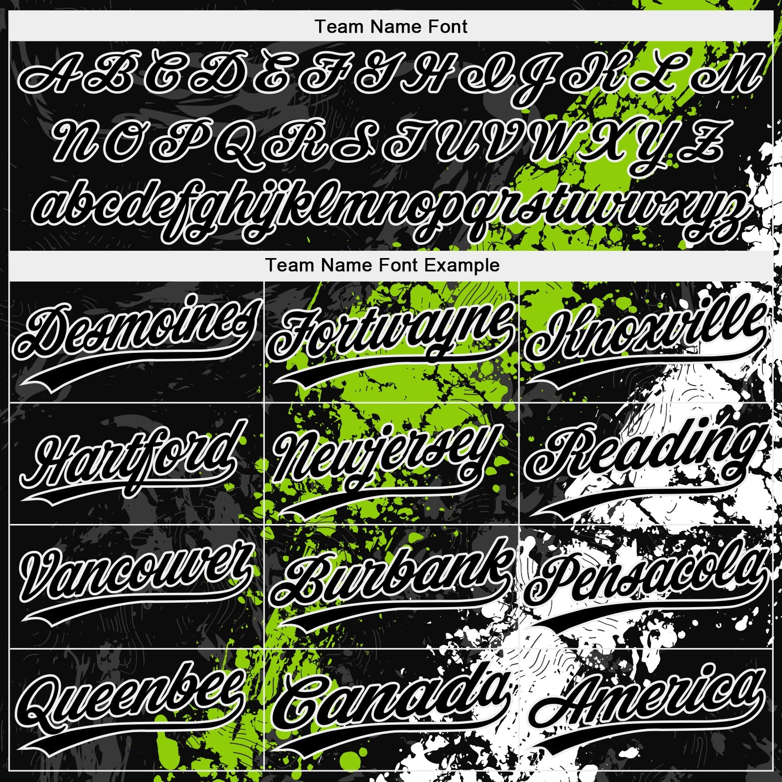 Custom Black Neon Green-White Dripping Splatter Cracked Texture Two-Button Unisex Softball Jersey