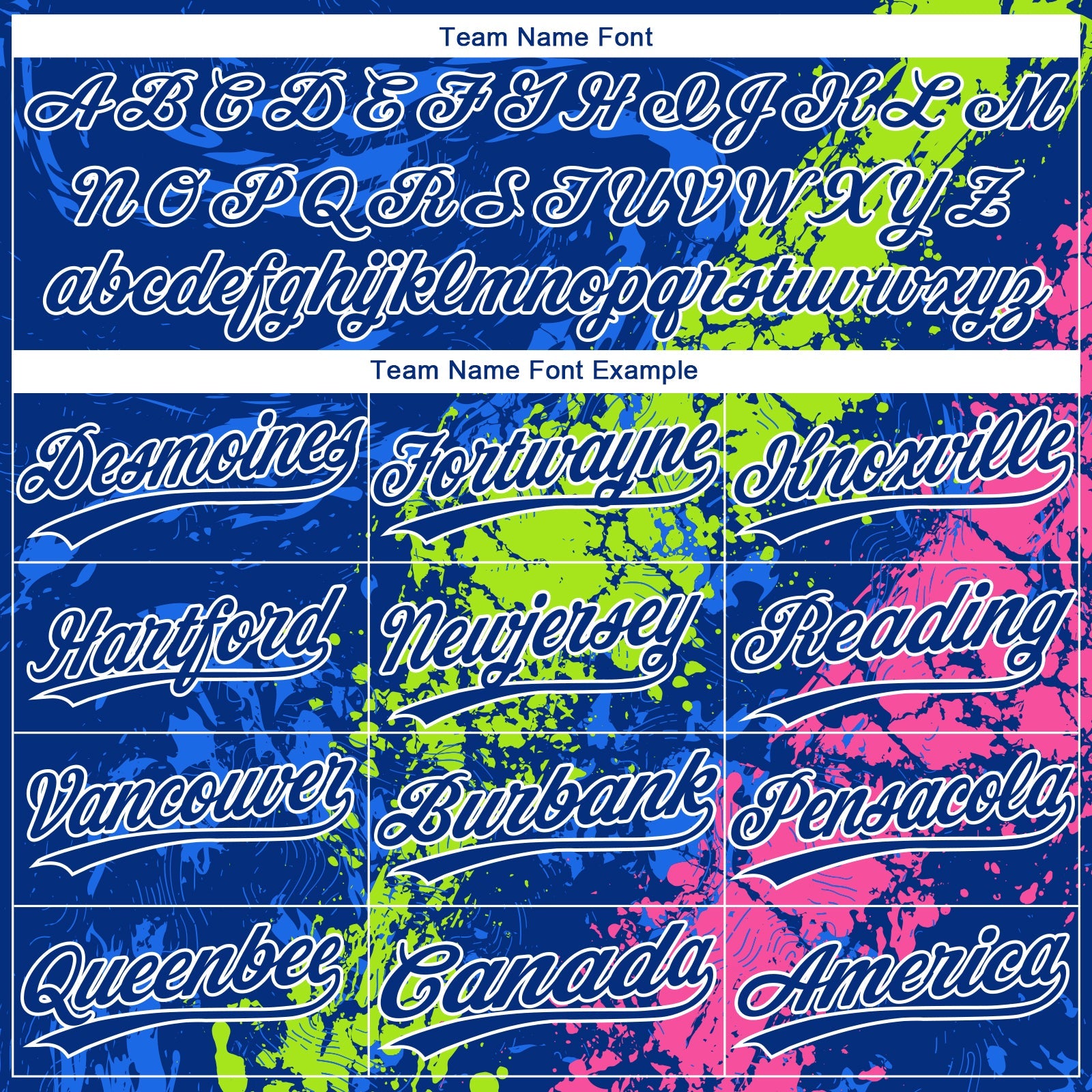 Custom Royal Neon Green Pink-White Dripping Splatter Cracked Texture Two-Button Unisex Softball Jersey