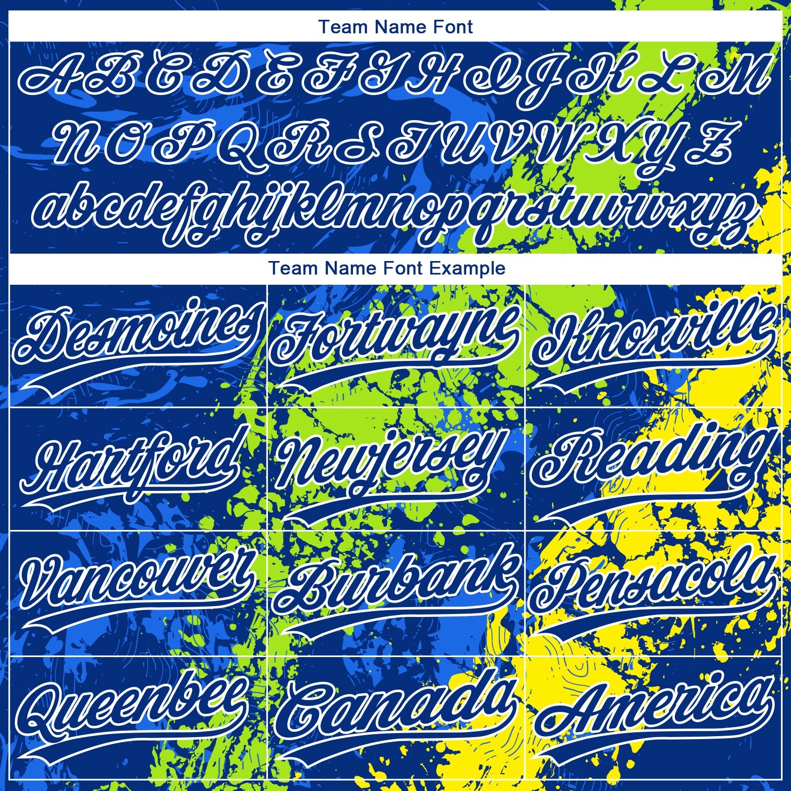 Custom Royal Neon Green Light Yellow-White Dripping Splatter Cracked Texture Two-Button Unisex Softball Jersey