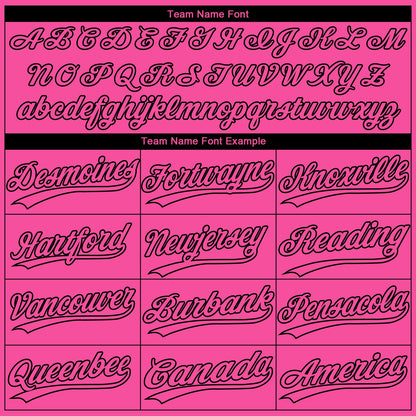 Custom Pink Black Ethnic Aztec Mexican Heritage Two-Button Unisex Softball Jersey