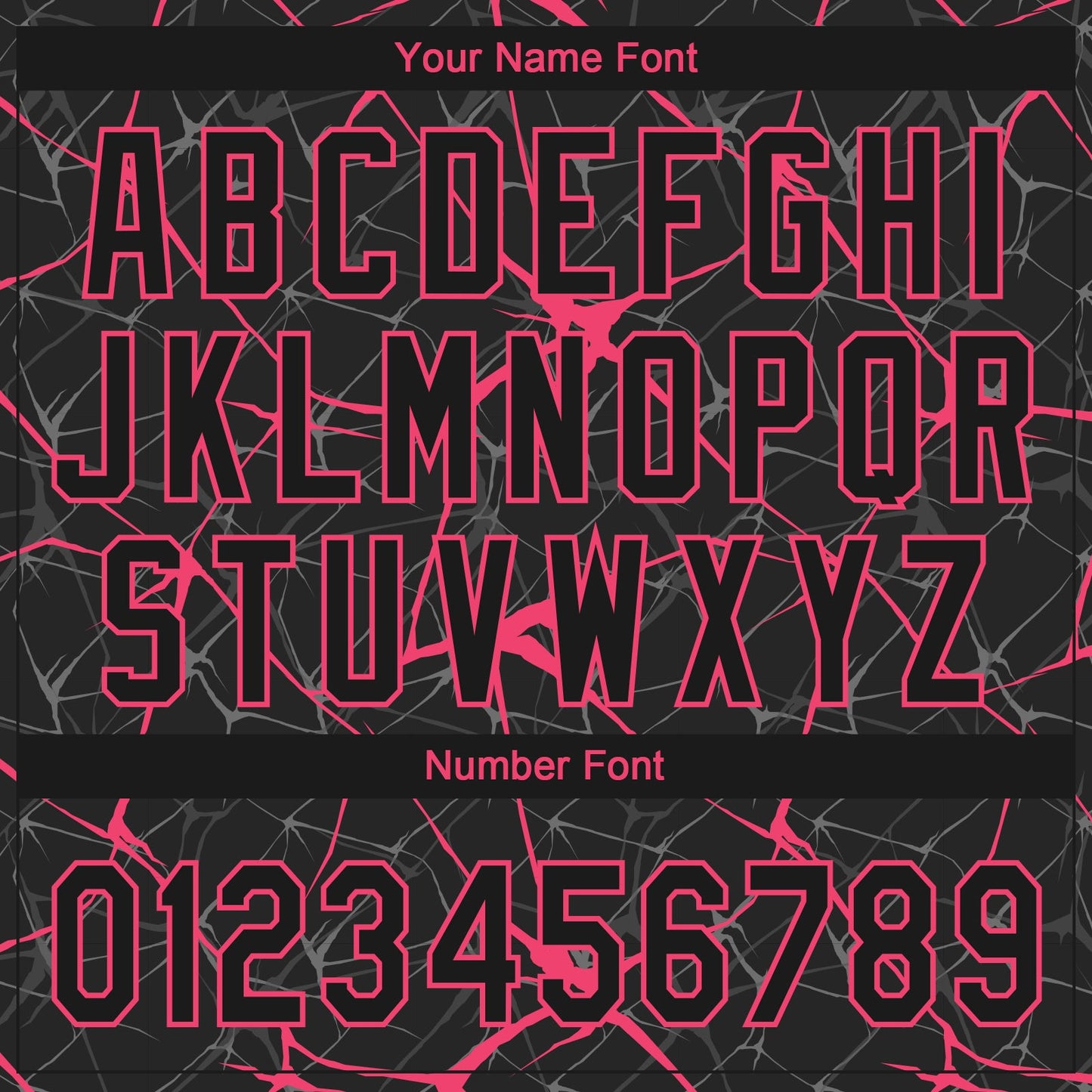 Custom Black Neon Pink  Abstract Network Two-Button Unisex Softball Jersey