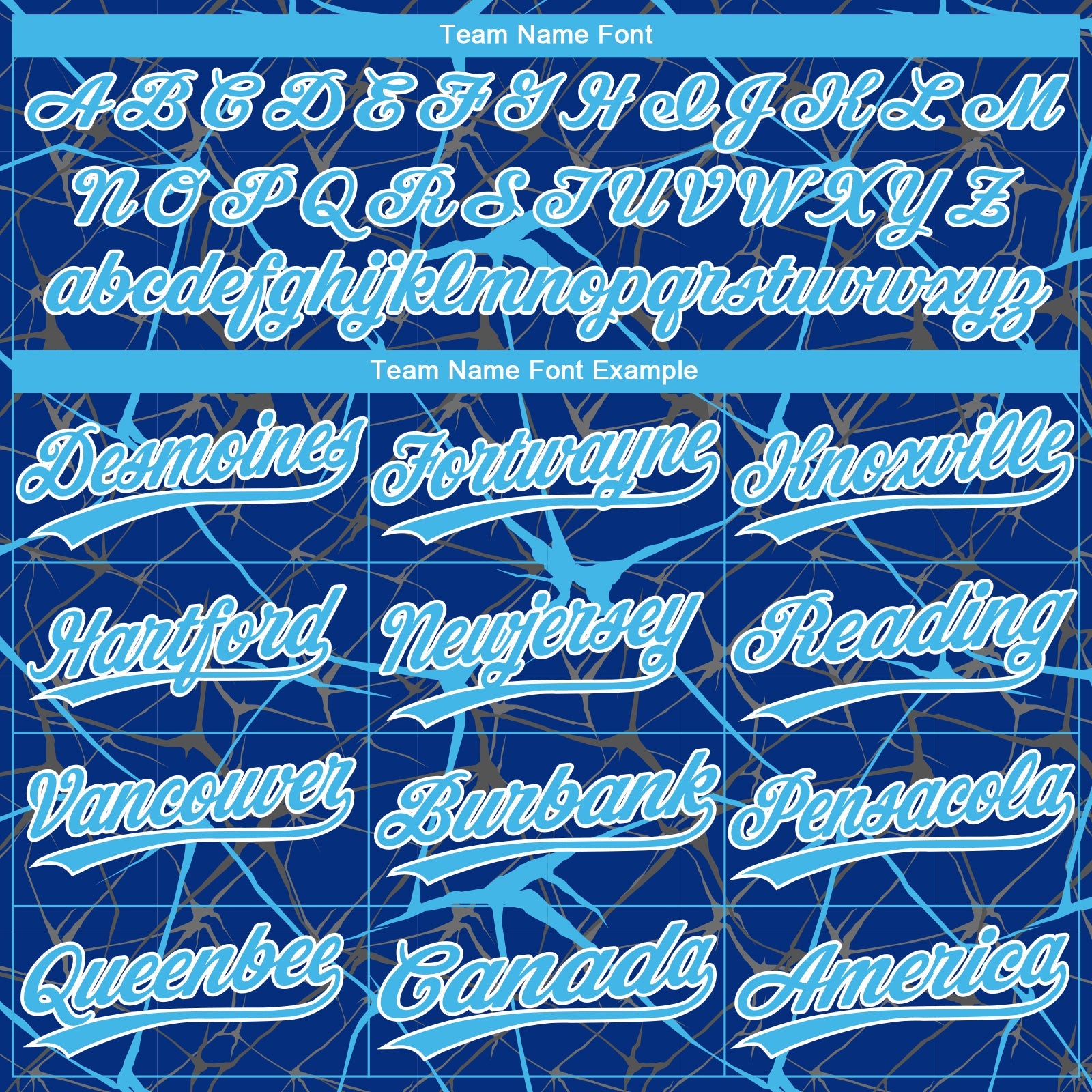 Custom Royal Sky Blue-White  Abstract Network Two-Button Unisex Softball Jersey