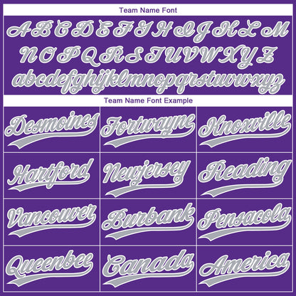 Custom Purple Gray-White Gradient Style Twinkle Star Two-Button Unisex Softball Jersey