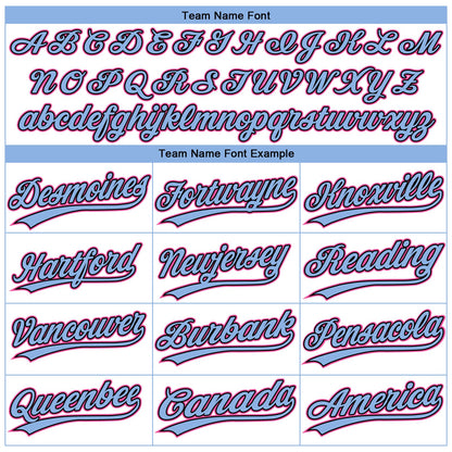 Custom White Light Blue Black-Pink Gradient Style Twinkle Star Two-Button Unisex Softball Jersey