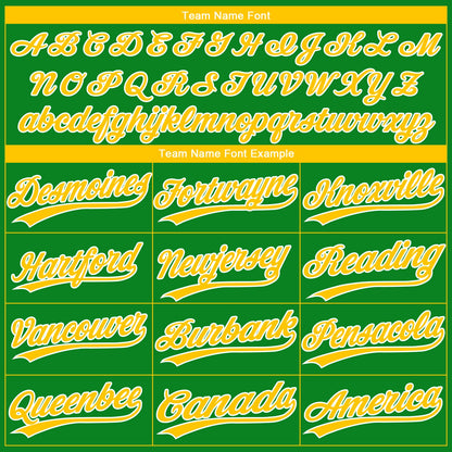 Custom Grass Green Yellow-White Gradient Style Twinkle Star Two-Button Unisex Softball Jersey