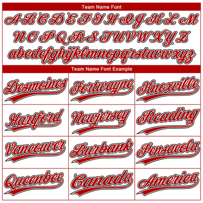 Custom White Red-Black Gradient Style Twinkle Star Two-Button Unisex Softball Jersey