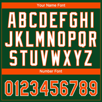 Custom Green Orange-White Gradient Style Twinkle Star Two-Button Unisex Softball Jersey