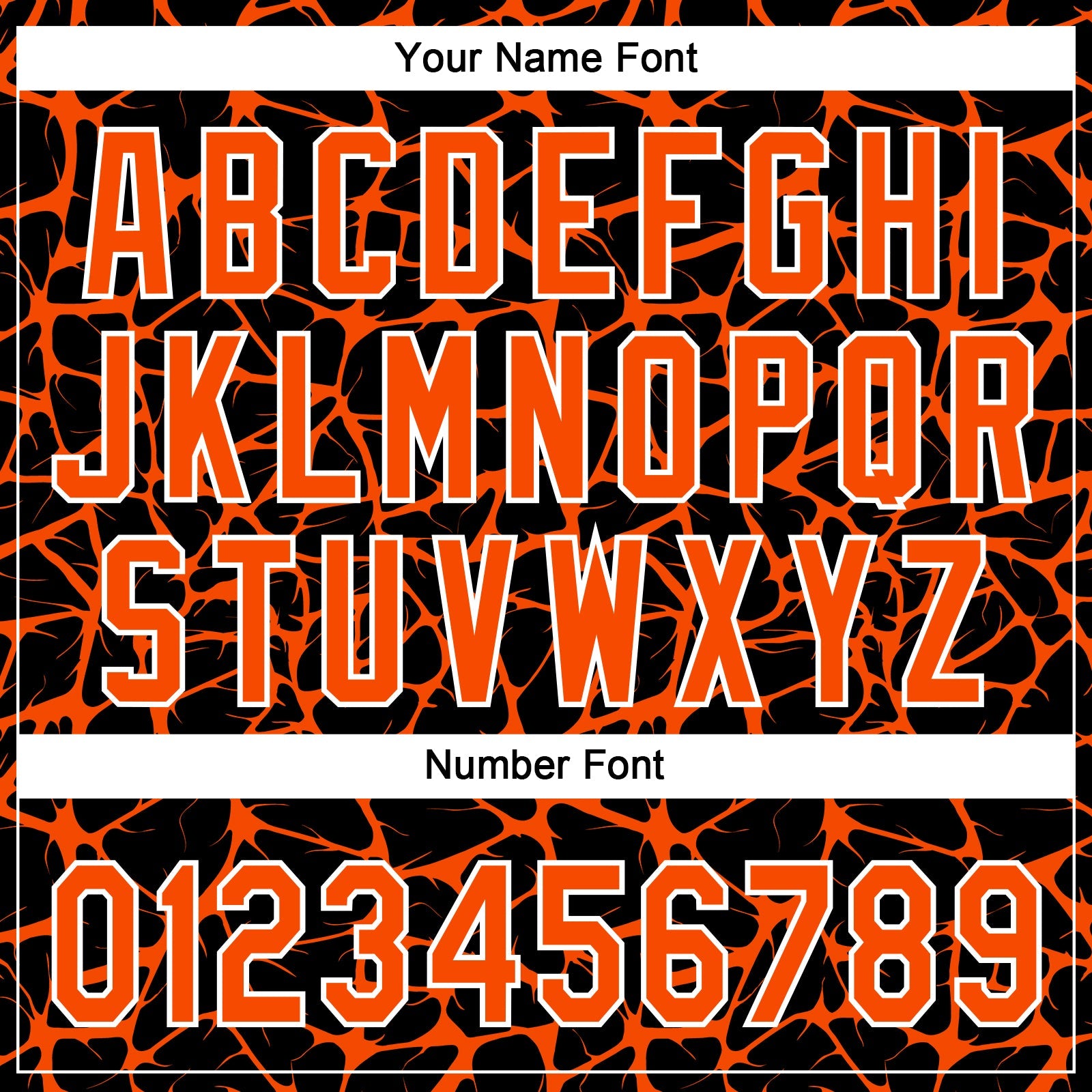 Custom Black Orange-White Abstract Network Crackle Two-Button Unisex Softball Jersey