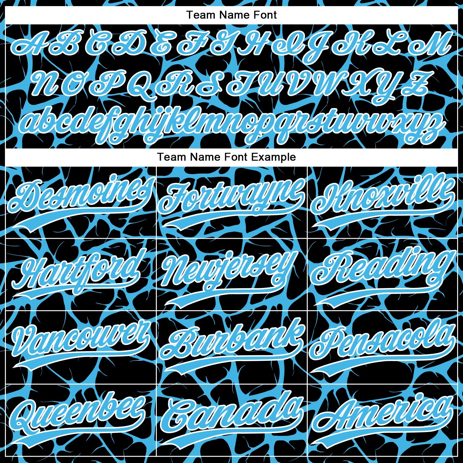 Custom Black Sky Blue-White Abstract Network Crackle Two-Button Unisex Softball Jersey