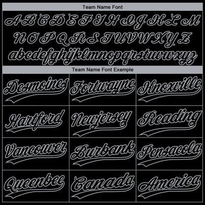 Custom Black Gray San Antonio City Edition Gradient Two-Button Unisex Softball Jersey