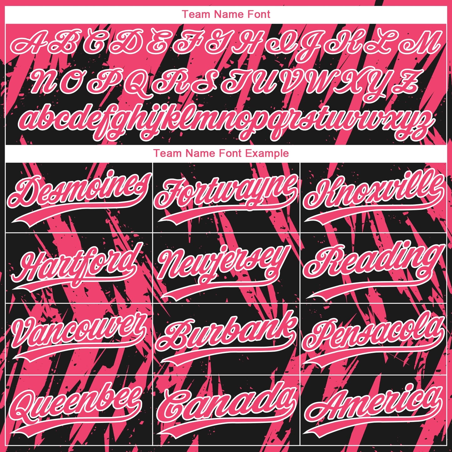 Custom Black Neon Pink-White Splatter Torn Sharp Brush Stroke Two-Button Unisex Softball Jersey