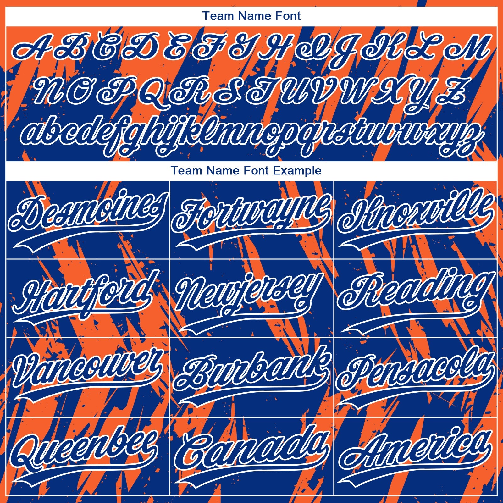 Custom Orange Royal-White Splatter Torn Sharp Brush Stroke Two-Button Unisex Softball Jersey