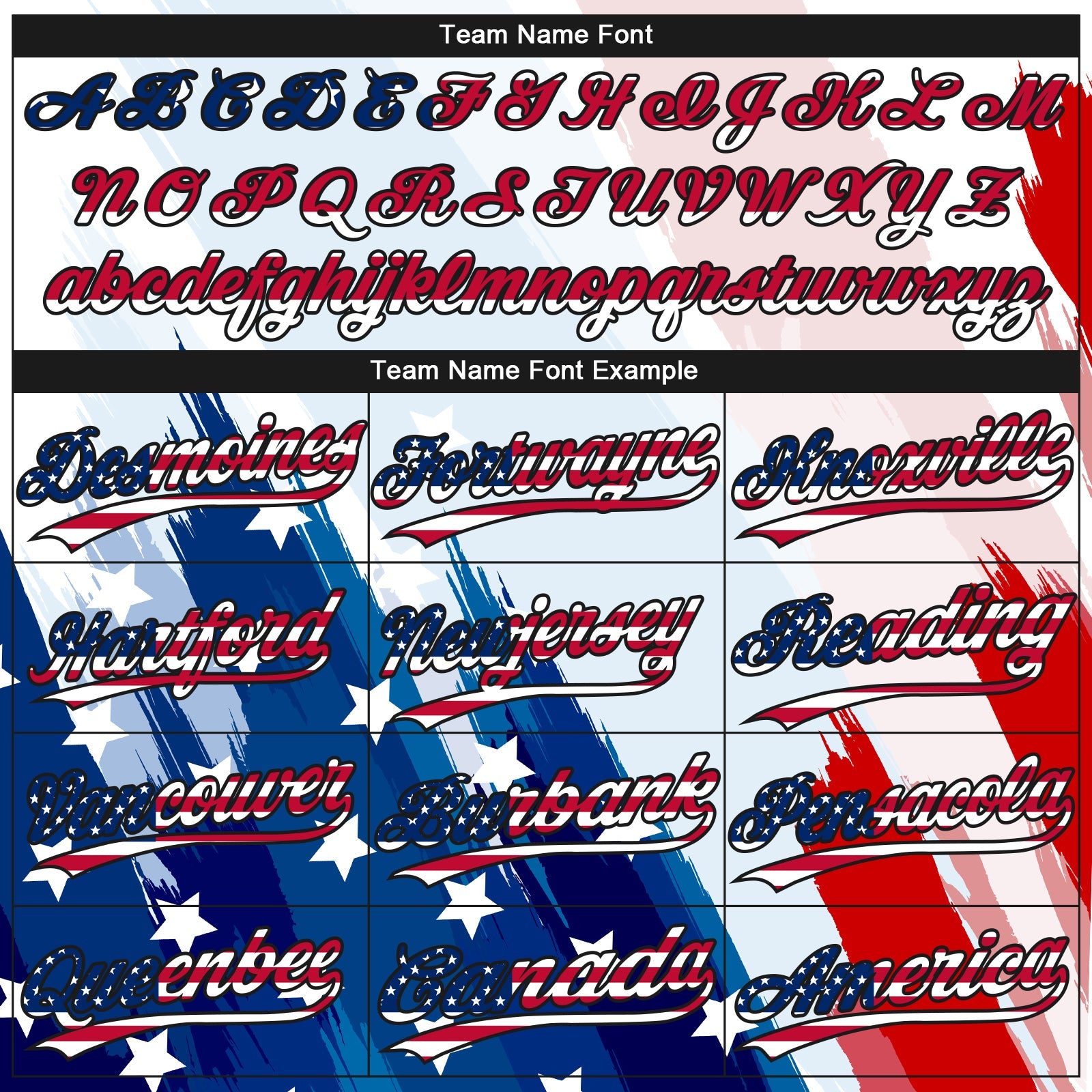 Custom White USA Flag Royal Red-Black American Flag Two-Button Unisex Softball Jersey