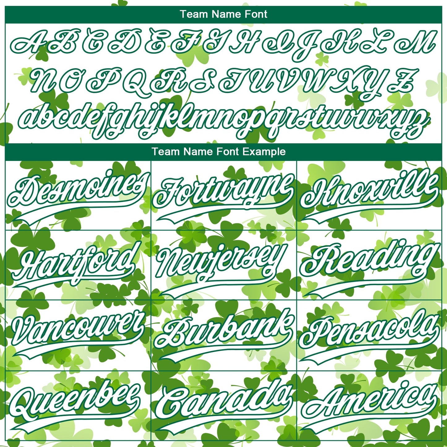 Custom White Kelly Green St.Patrick's Day Shamrock 3D Pattern Design Two-Button Unisex Softball Jersey
