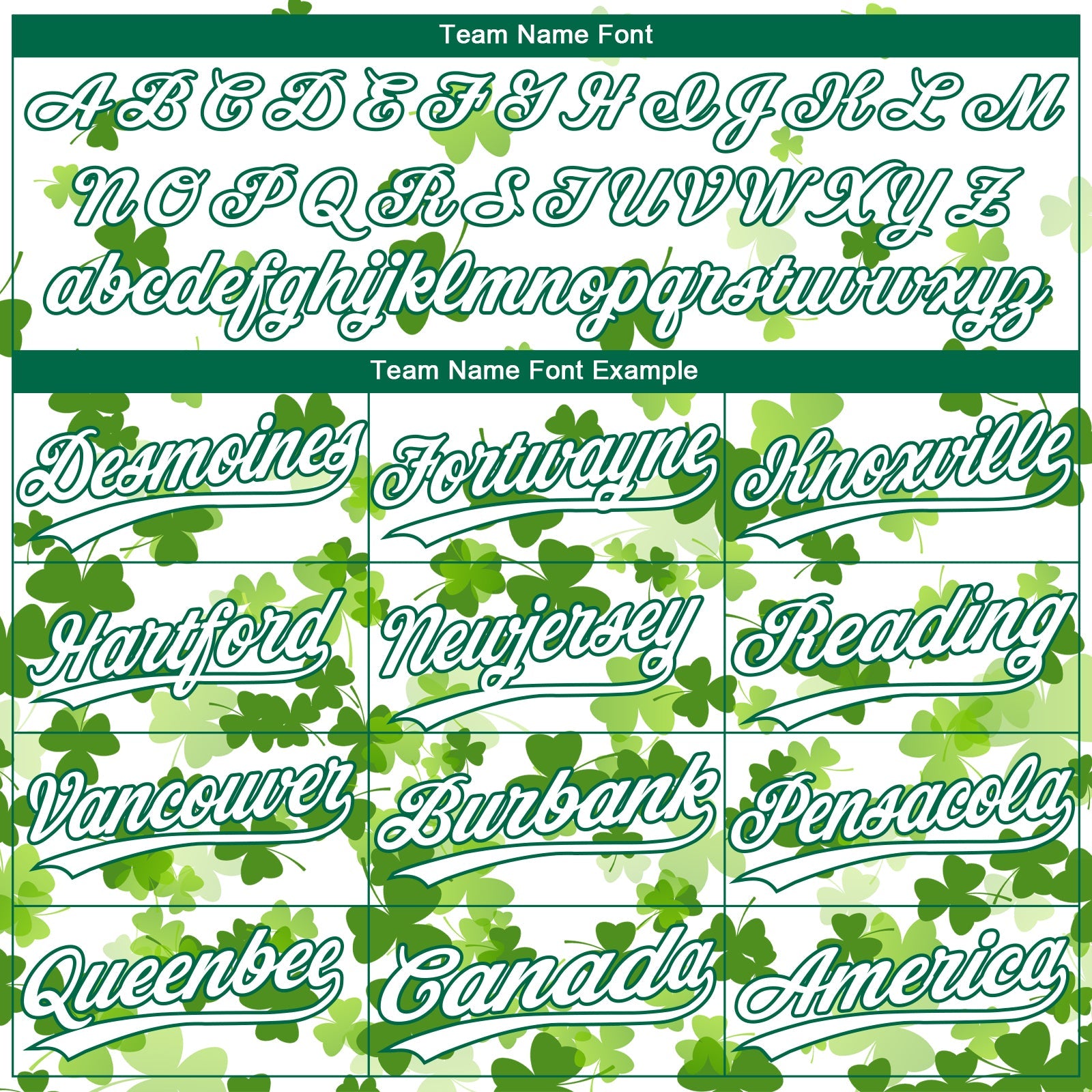 Custom White Kelly Green St.Patrick's Day Shamrock 3D Pattern Design Two-Button Unisex Softball Jersey