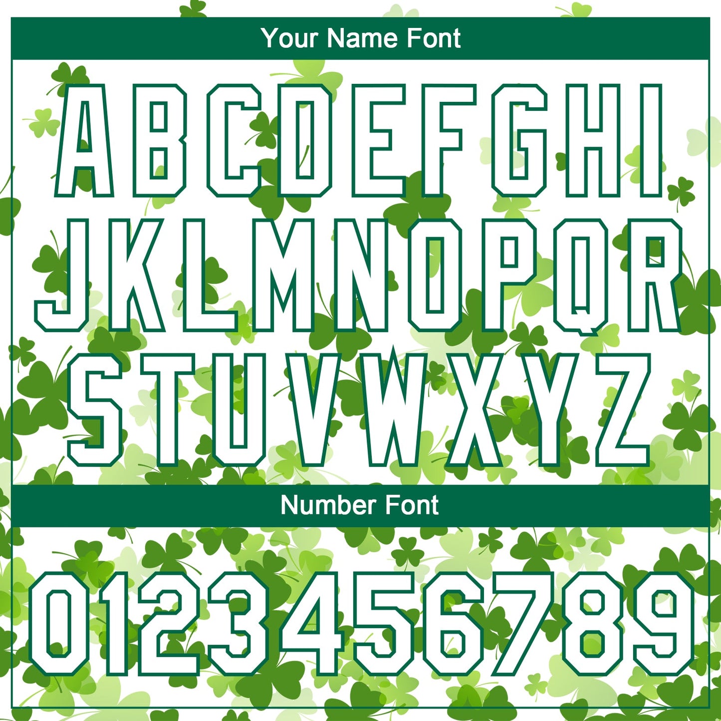 Custom White Kelly Green St.Patrick's Day Shamrock 3D Pattern Design Two-Button Unisex Softball Jersey