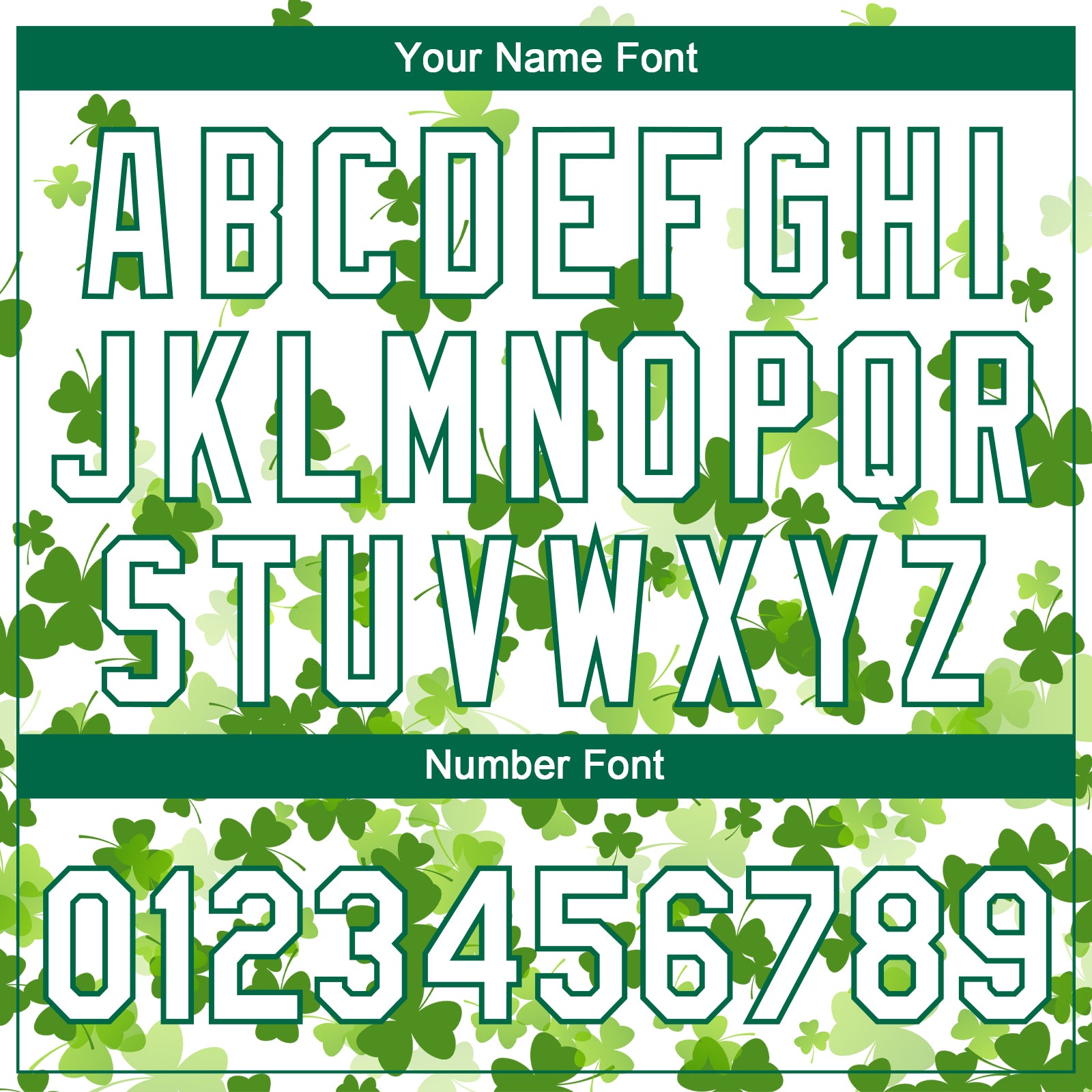 Custom White Kelly Green St.Patrick's Day Shamrock 3D Pattern Design Two-Button Unisex Softball Jersey