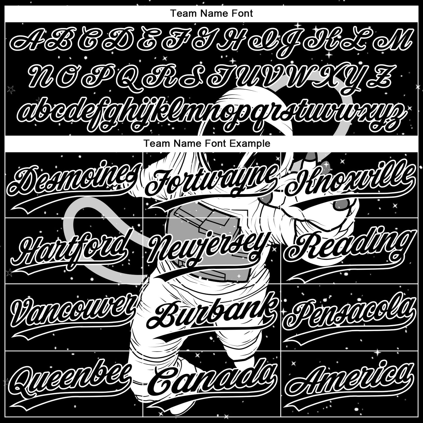 Custom Black White Astronaut 3D Pattern Design Two-Button Unisex Softball Jersey