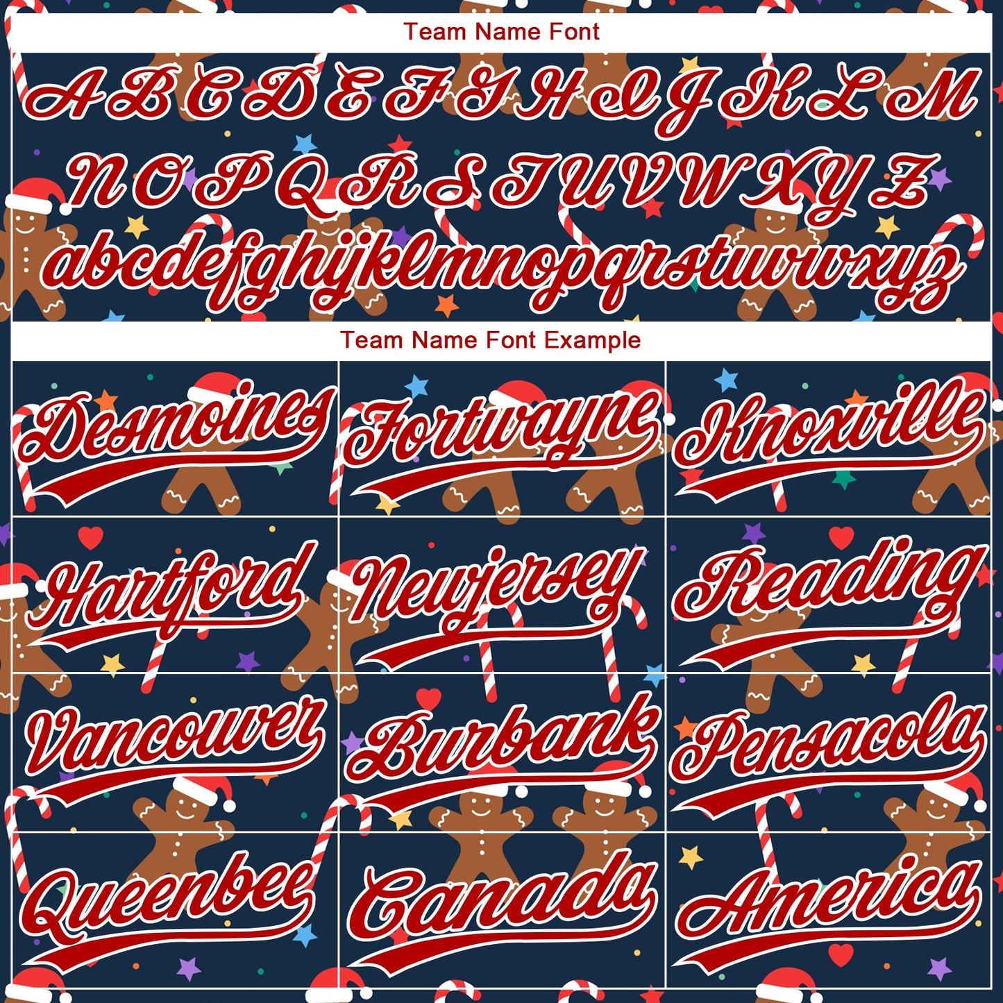 Custom Navy Red-White Christmas 3D Pattern Design Two-Button Unisex Softball Jersey