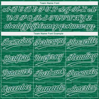 Custom Kelly Green-White Raglan Sleeves Distressed Fragment Brush Stroke Two-Button Unisex Softball Jersey