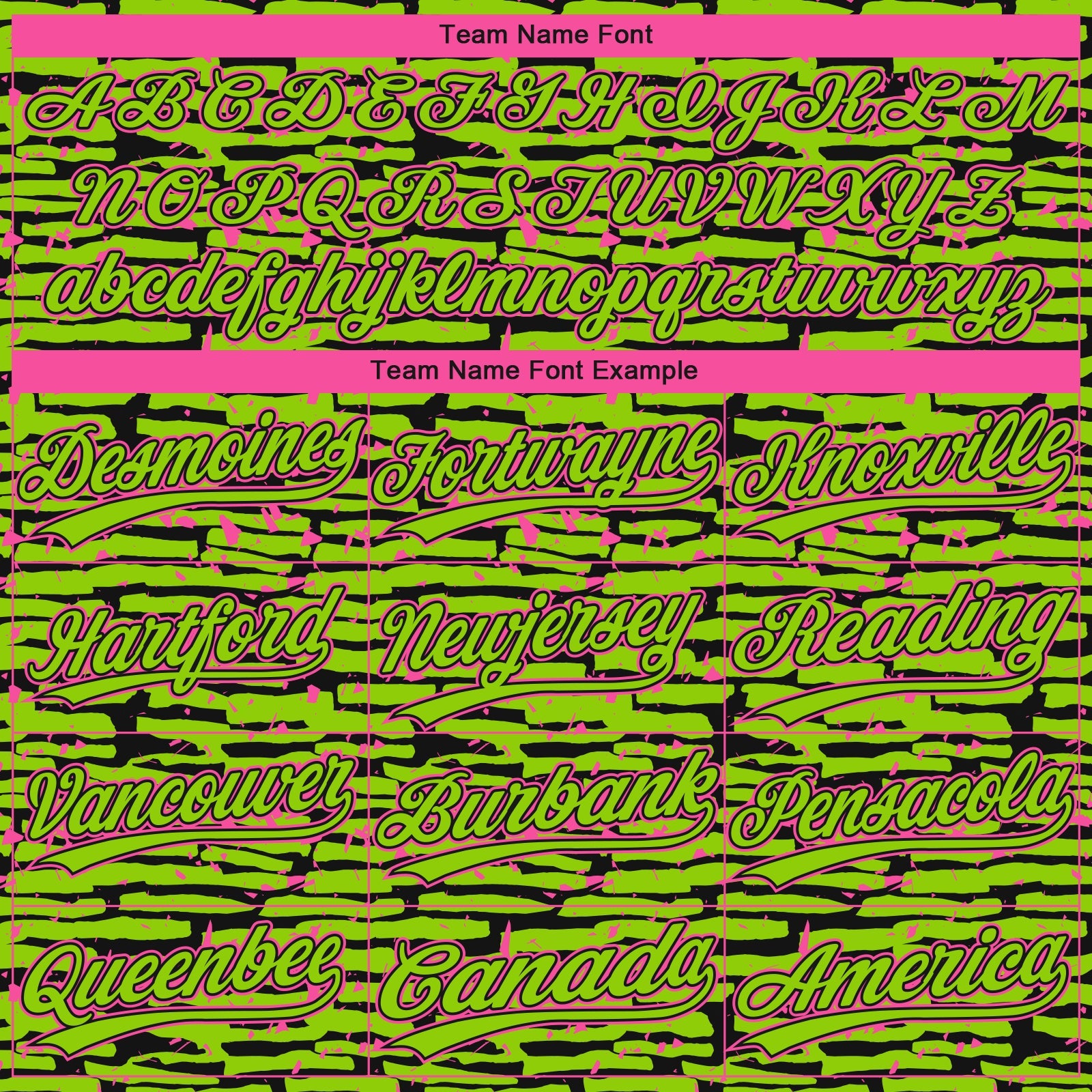 Custom Neon Green Black-Pink Raglan Sleeves Distressed Fragment Brush Stroke Two-Button Unisex Softball Jersey