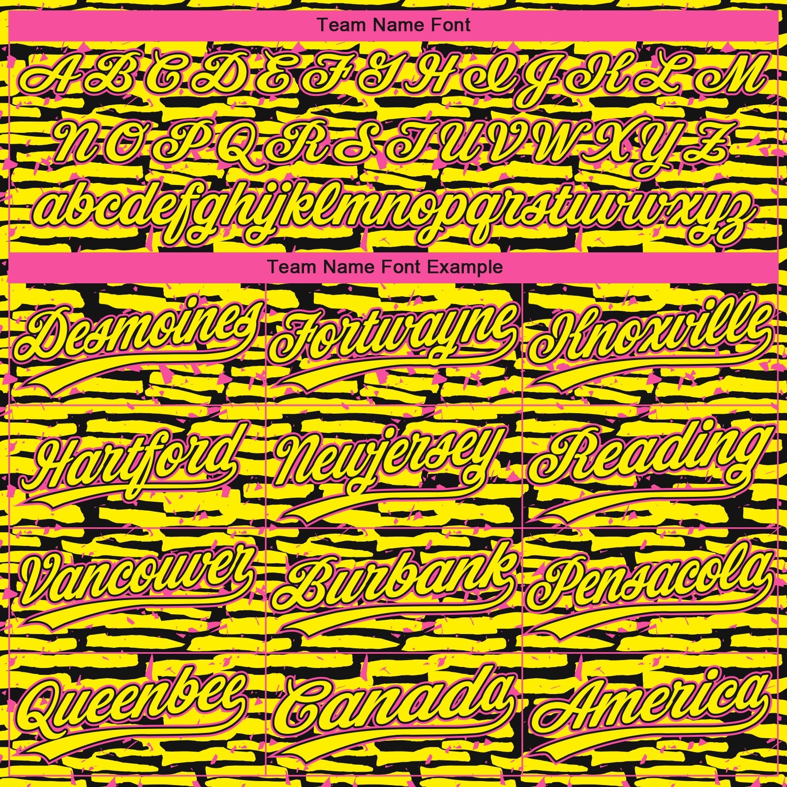 Custom Light Yellow Black-Pink Raglan Sleeves Distressed Fragment Brush Stroke Two-Button Unisex Softball Jersey