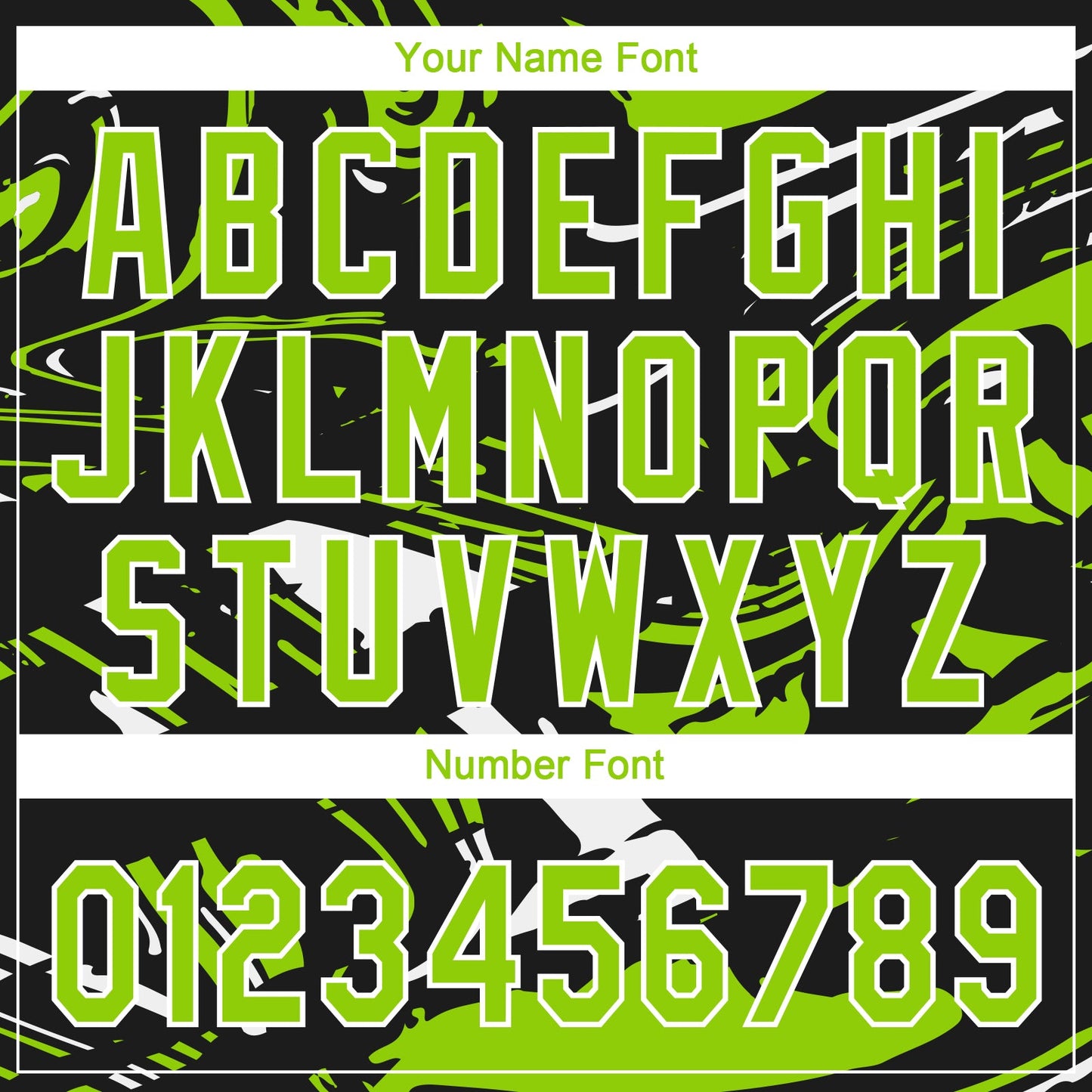 Custom Black Neon Green-White Raglan Sleeves Abstract Fluid Marble Two-Button Unisex Softball Jersey