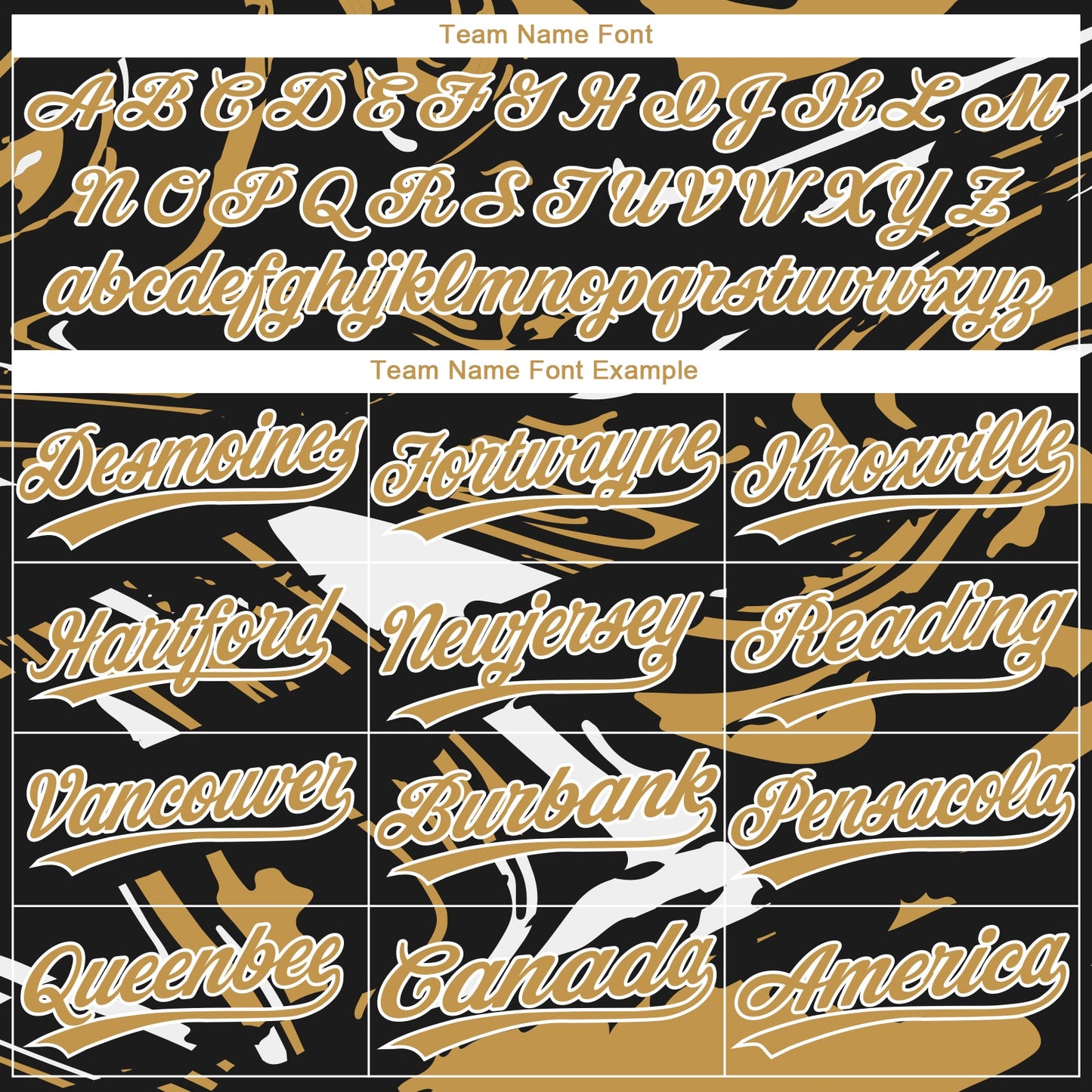 Custom Black Old Gold-White Raglan Sleeves Abstract Fluid Marble Two-Button Unisex Softball Jersey