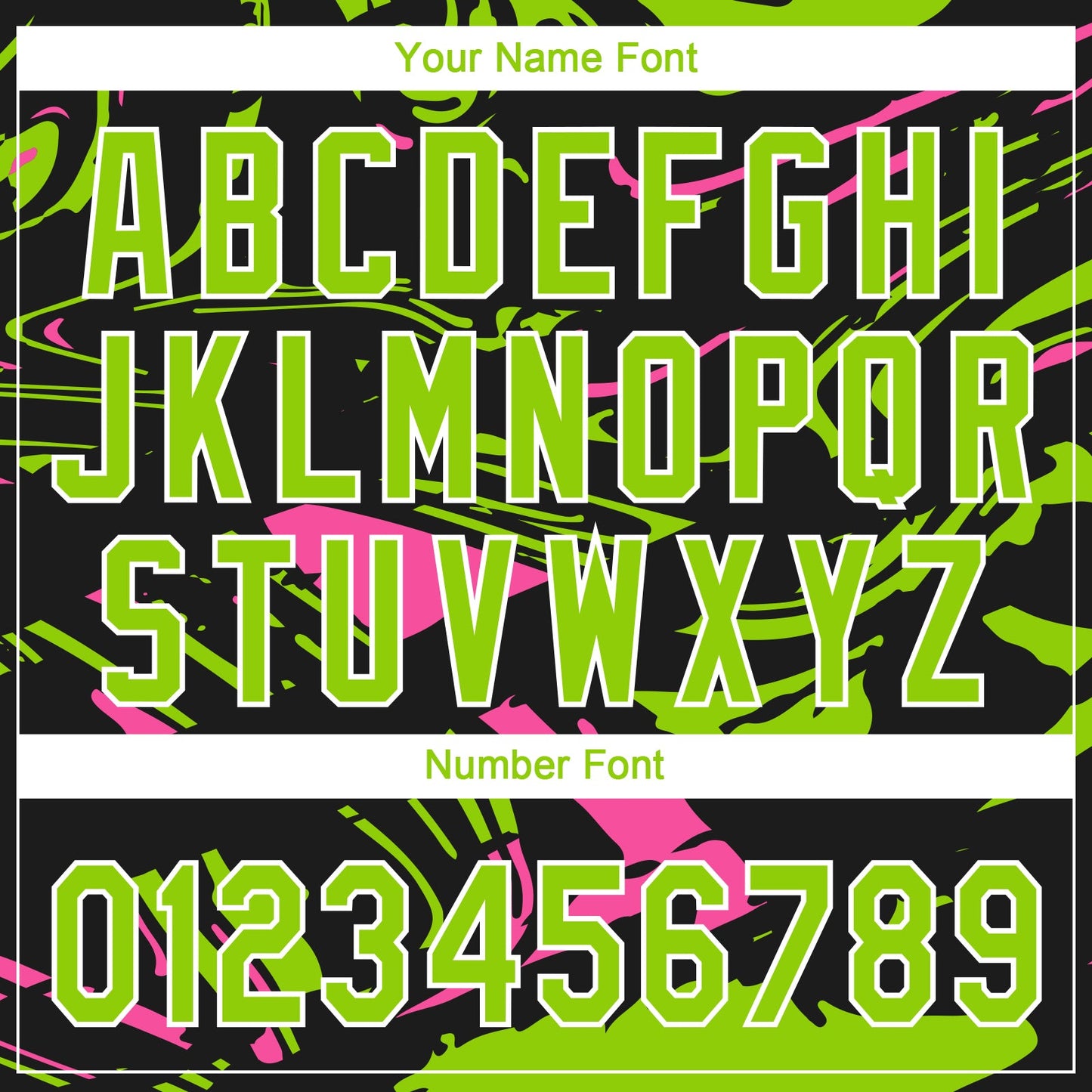 Custom Black Neon Green Pink-White Raglan Sleeves Abstract Fluid Marble Two-Button Unisex Softball Jersey