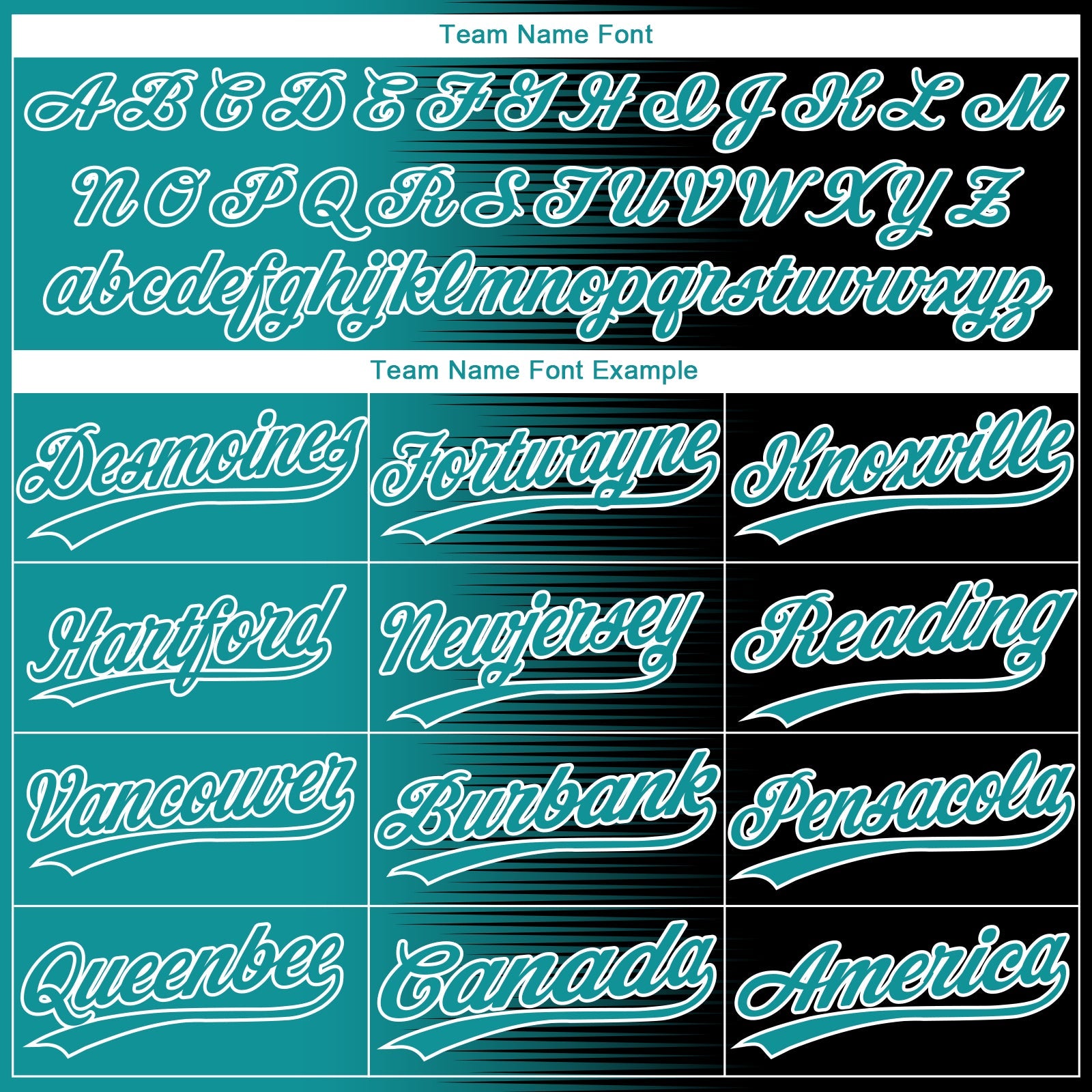 Custom Black Teal-White Gradient Horizontal Stripe Two-Button Unisex Softball Jersey