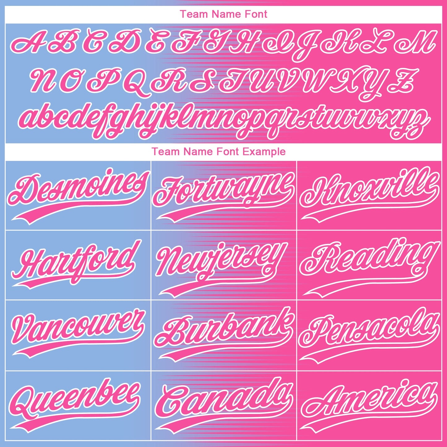 Custom Pink Light Blue-White Gradient Horizontal Stripe Two-Button Unisex Softball Jersey