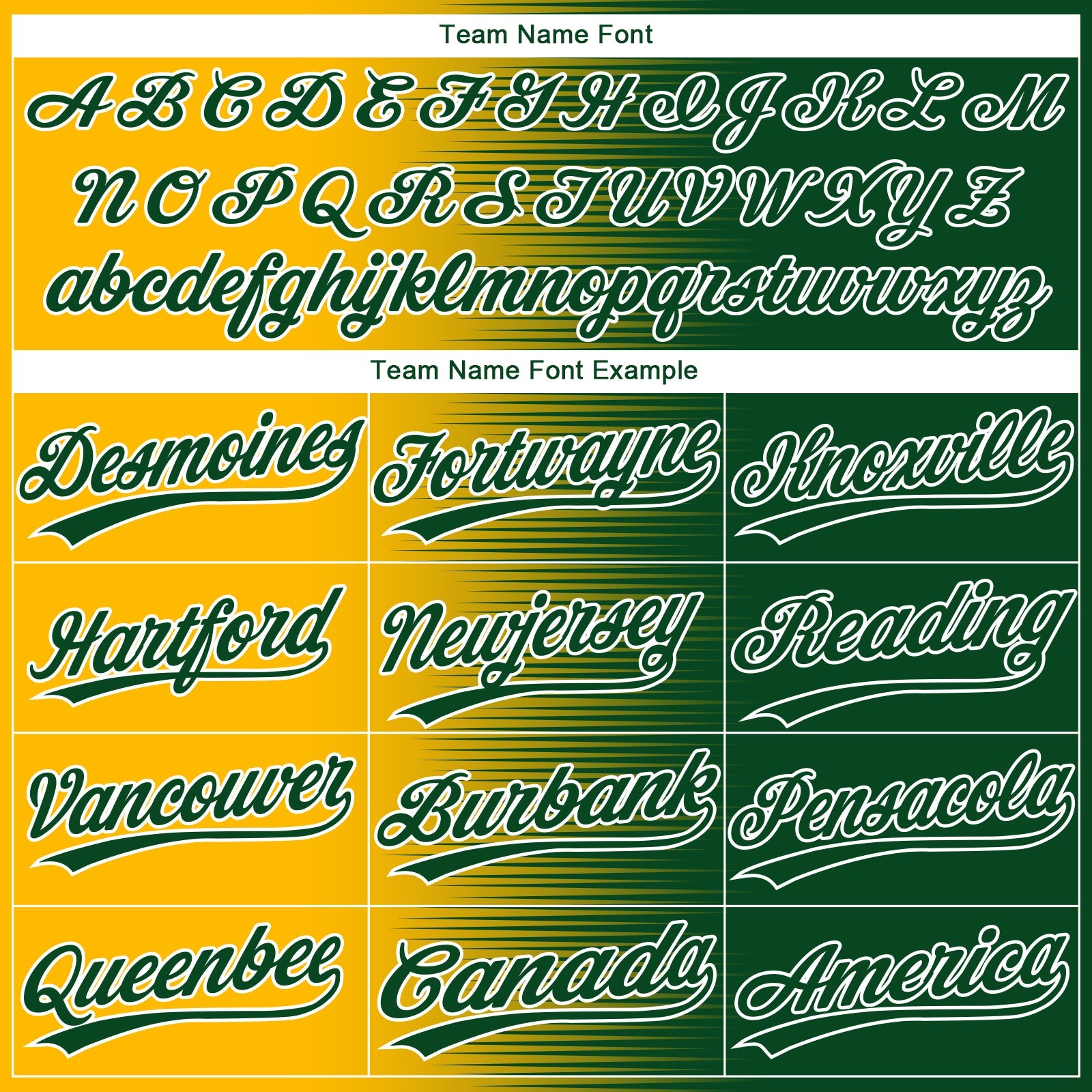 Custom Green Gold-White Gradient Horizontal Stripe Two-Button Unisex Softball Jersey