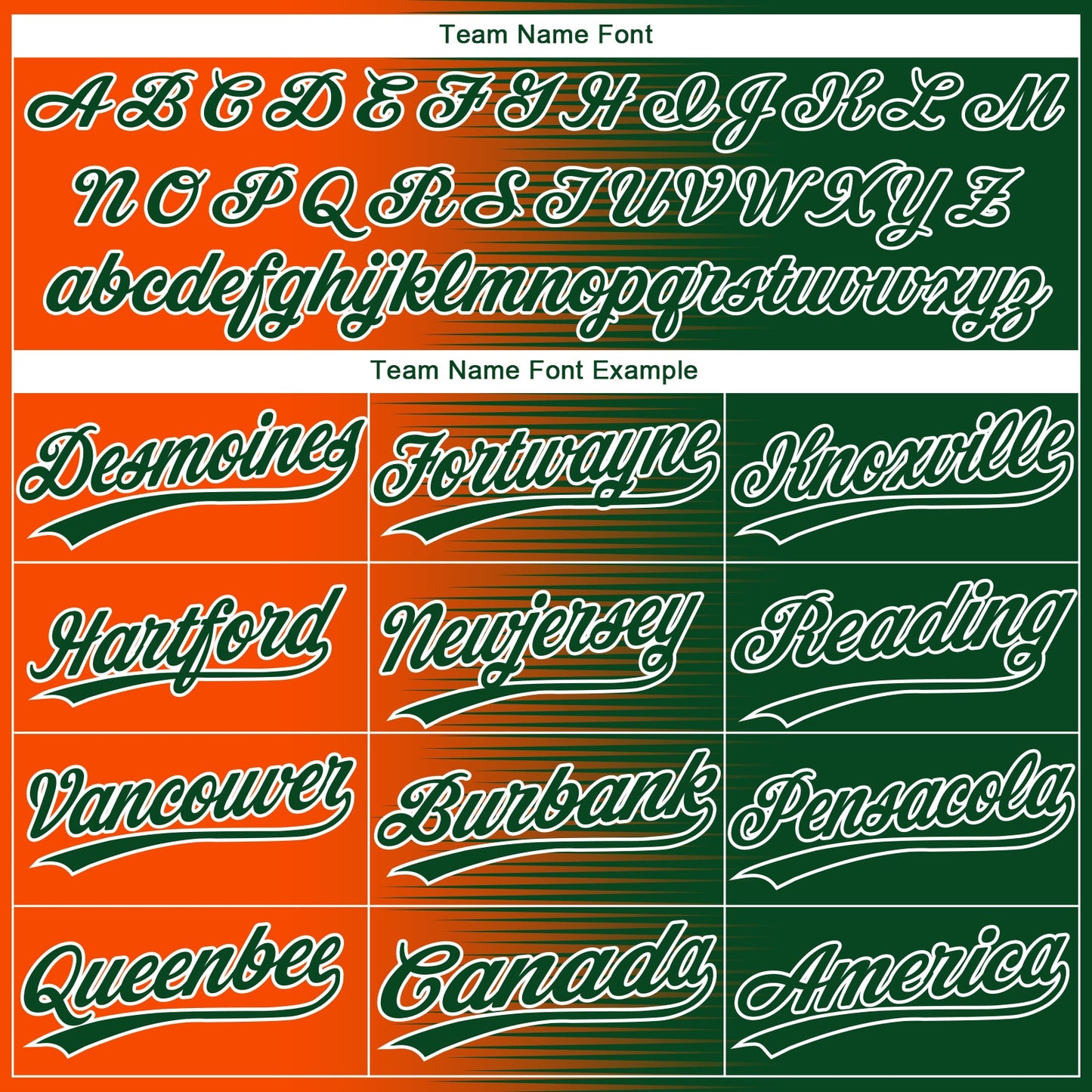 Custom Green Orange-White Gradient Horizontal Stripe Two-Button Unisex Softball Jersey