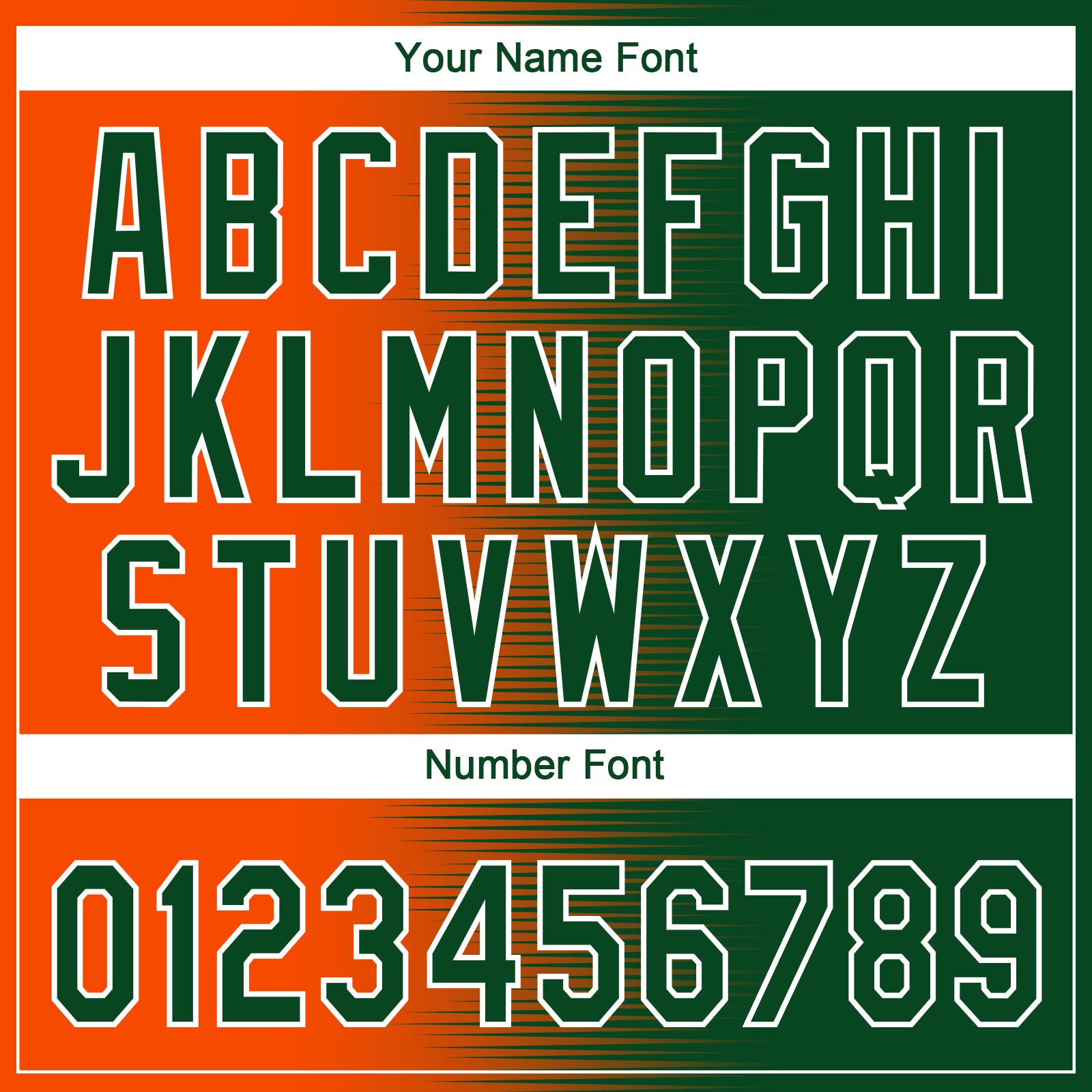 Custom Green Orange-White Gradient Horizontal Stripe Two-Button Unisex Softball Jersey