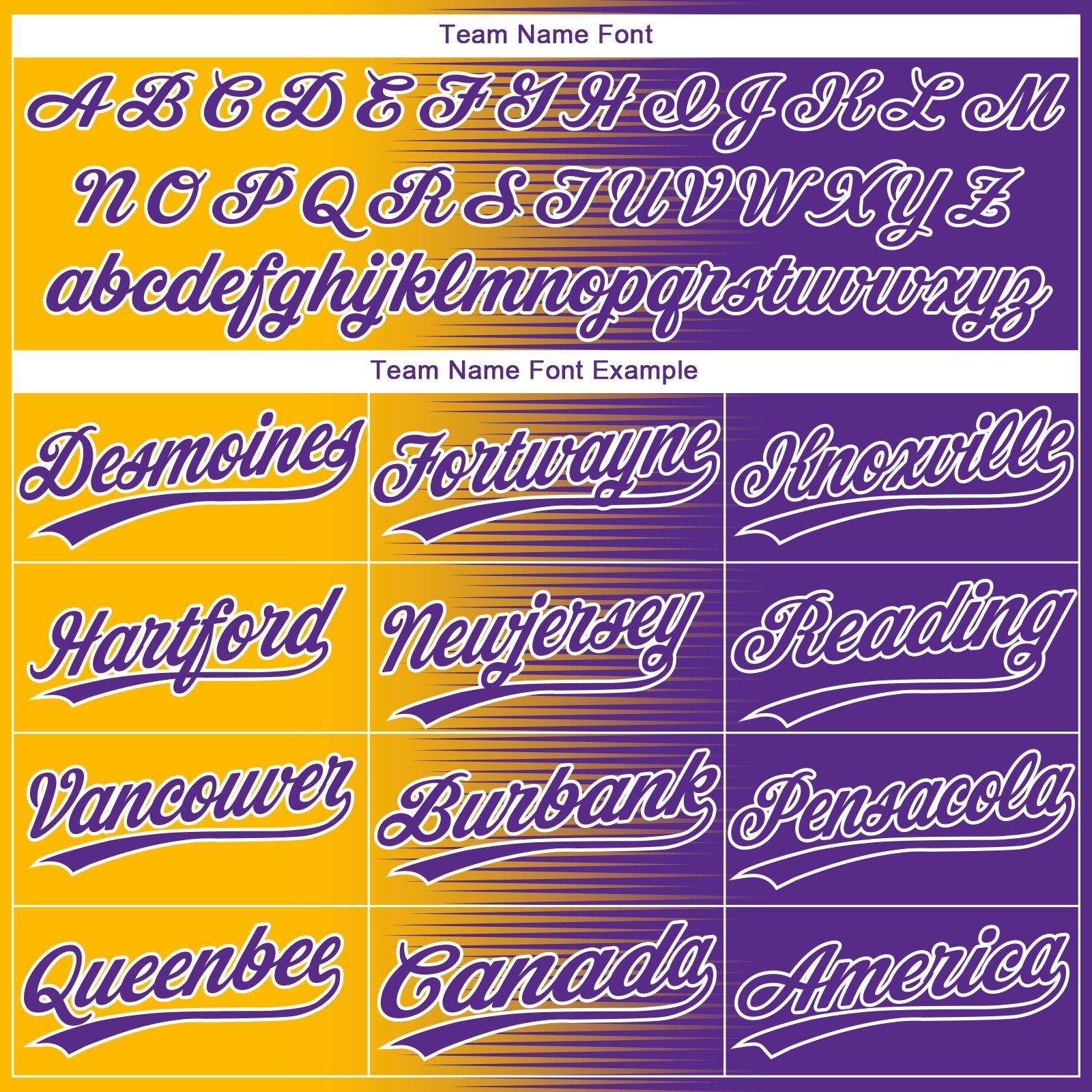 Custom Gold Purple-White Gradient Horizontal Stripe Two-Button Unisex Softball Jersey