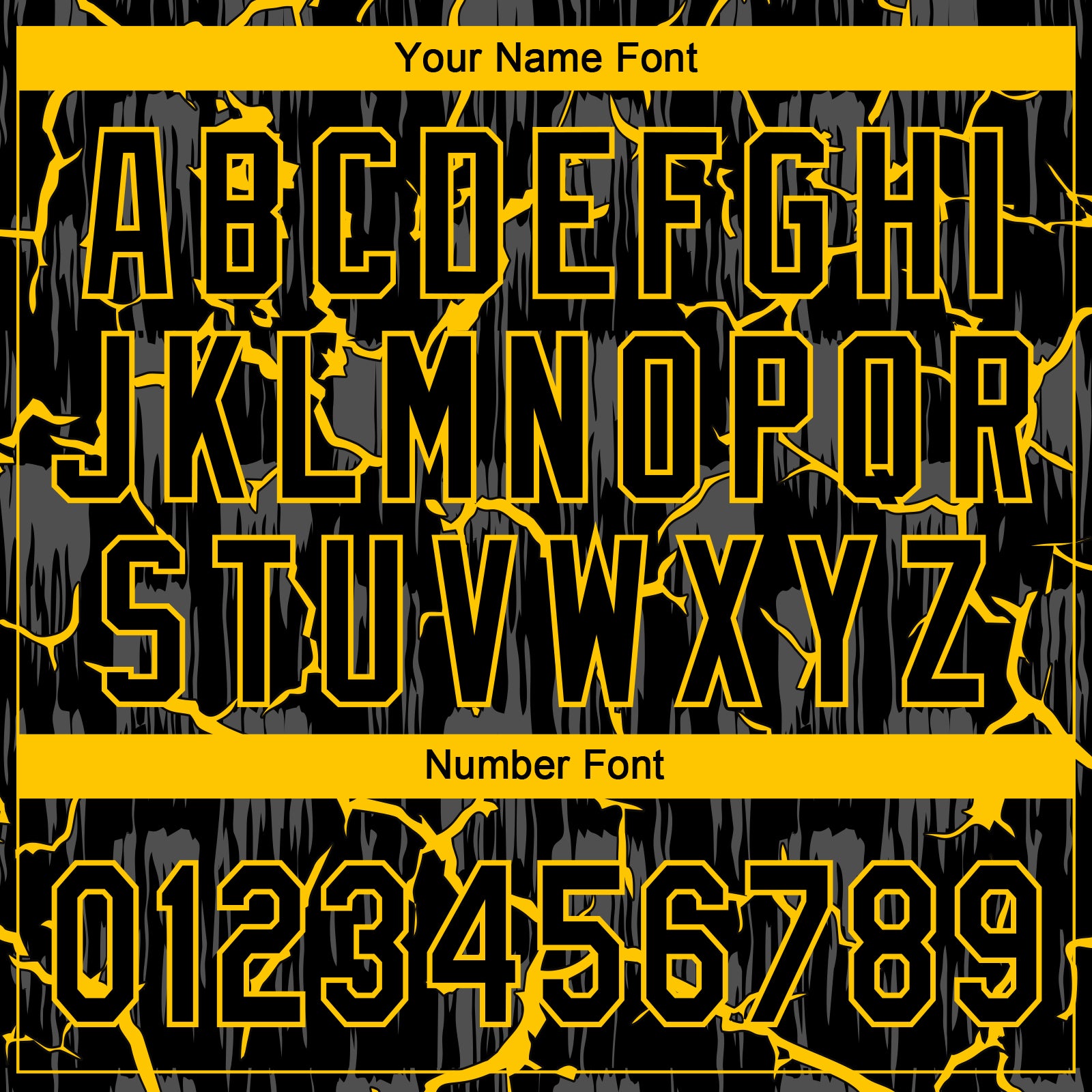 Custom Black Yellow-Gray Raglan Sleeves Neon Lightning Crackle Two-Button Unisex Softball Jersey