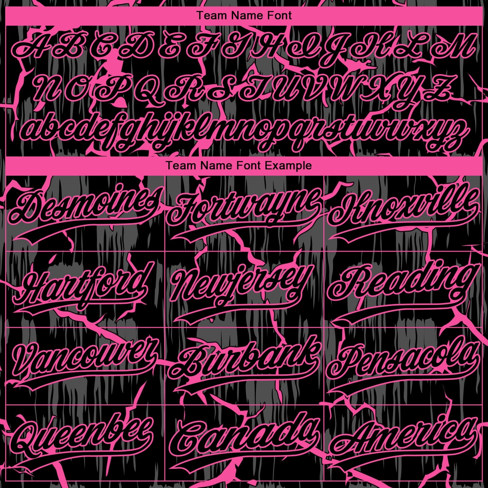 Custom Black Pink-Gray Raglan Sleeves Neon Lightning Crackle Two-Button Unisex Softball Jersey