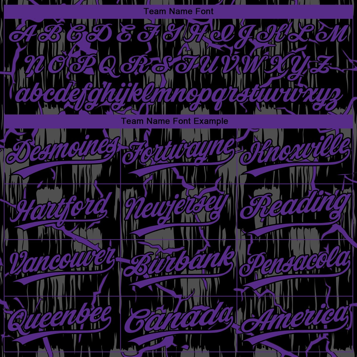 Custom Black Purple-Gray Raglan Sleeves Neon Lightning Crackle Two-Button Unisex Softball Jersey