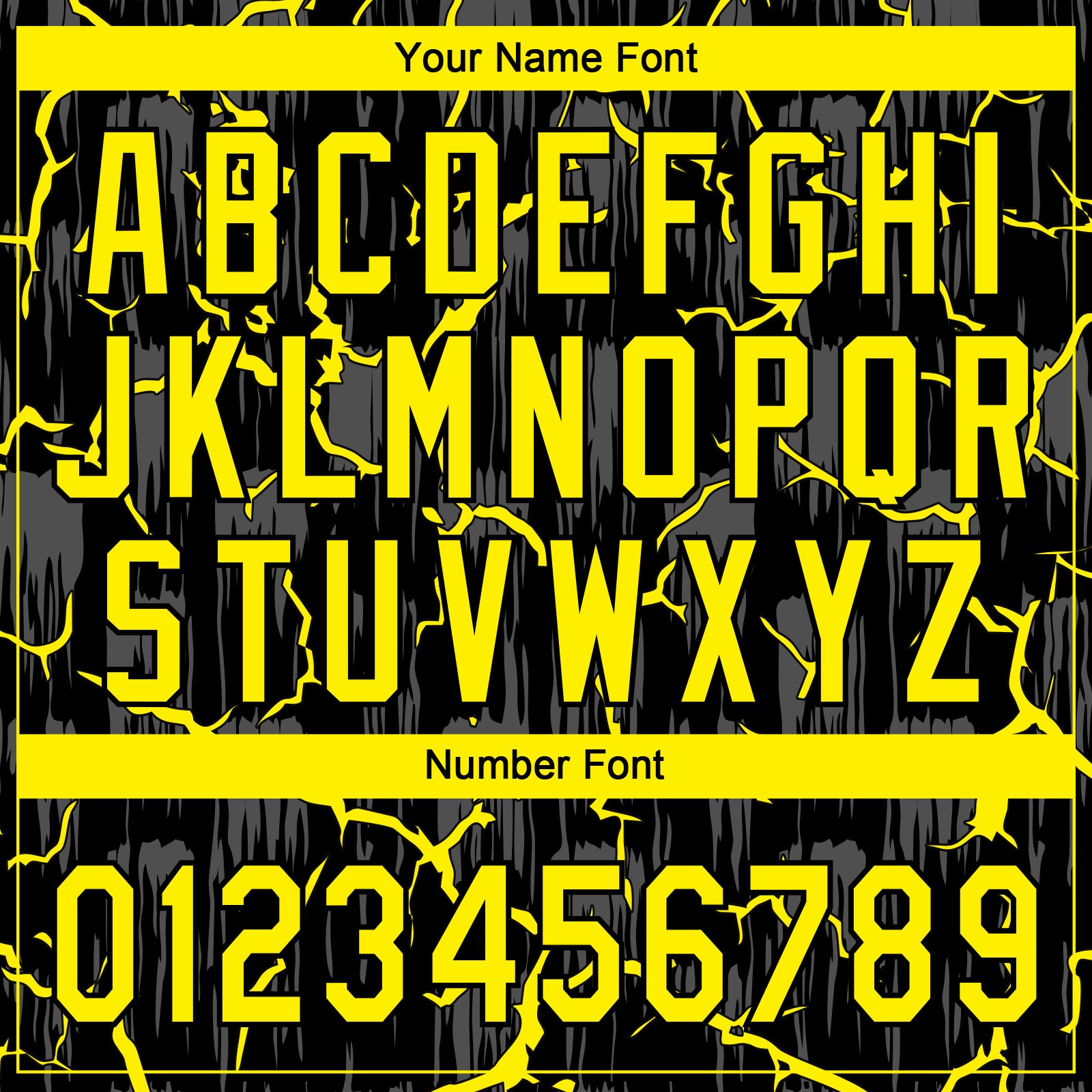 Custom Black Light Yellow-Gray Raglan Sleeves Neon Lightning Crackle Two-Button Unisex Softball Jersey