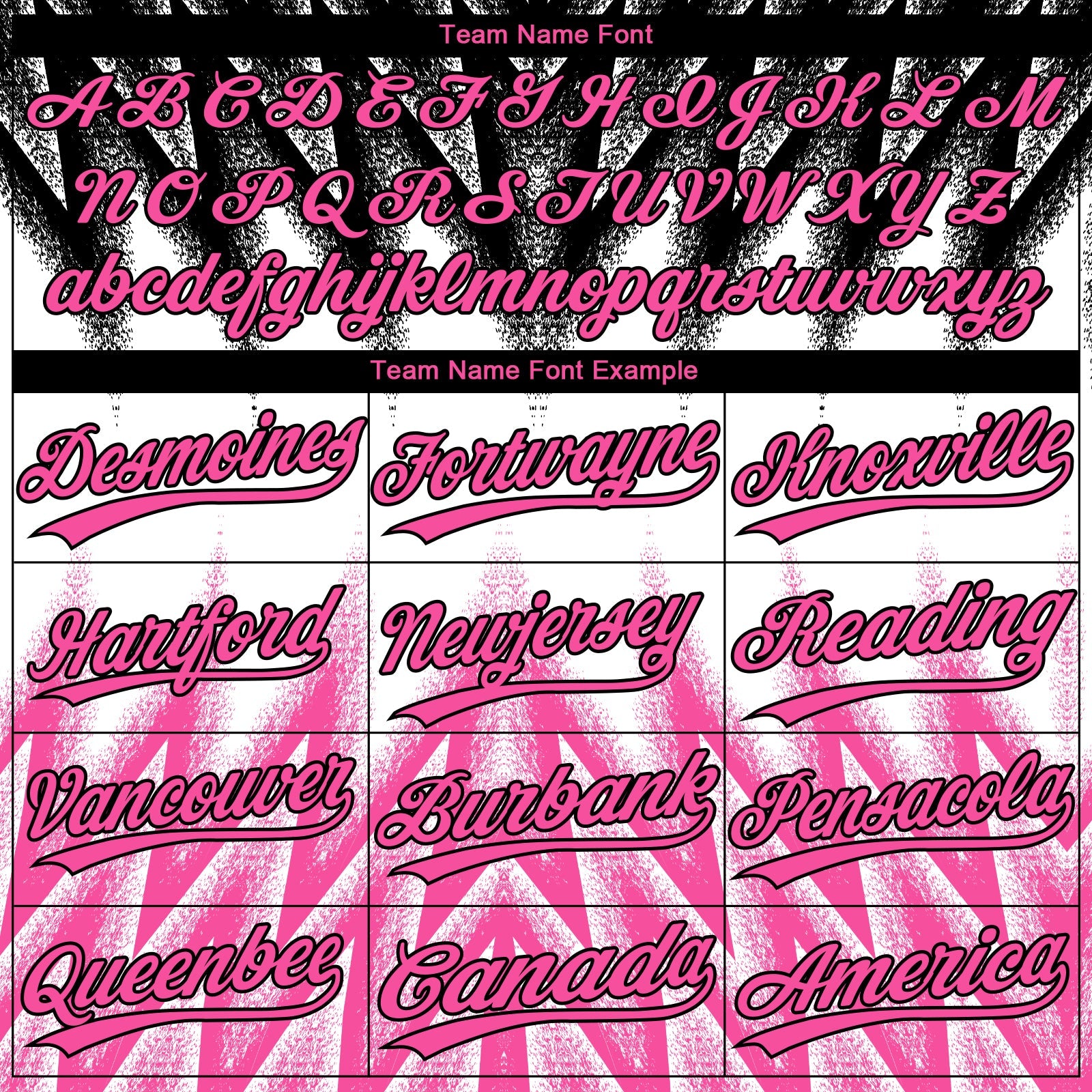 Custom Black Pink-White Raglan Sleeves Abstract Geometric Chevron Zigzag Two-Button Unisex Softball Jersey